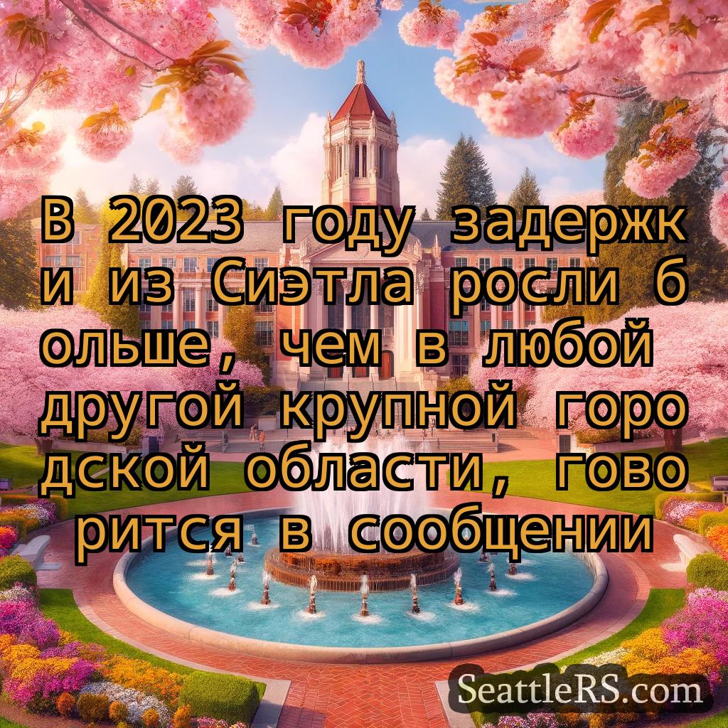 Сиэтл новости В 2023 году задержки из Сиэтла