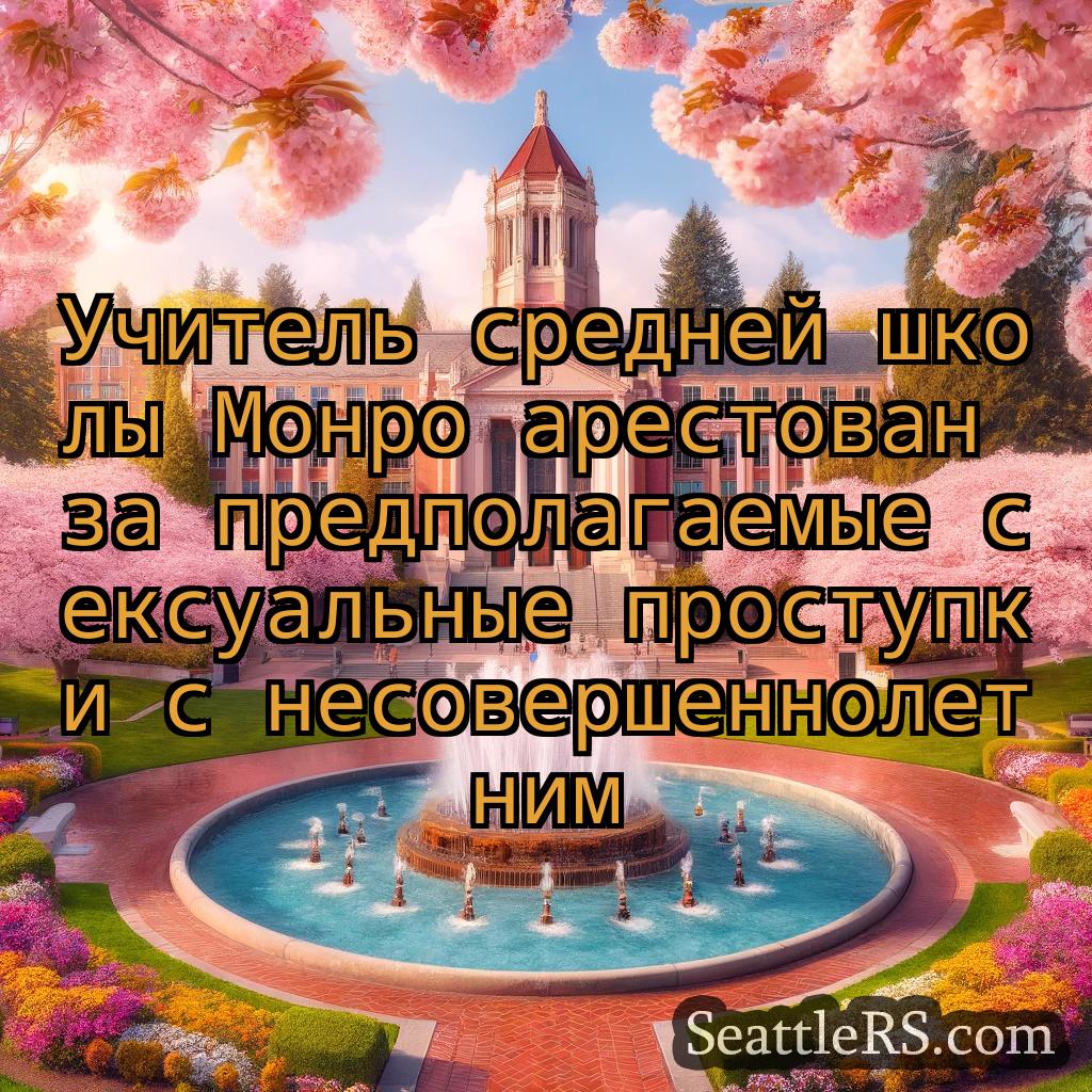 Сиэтл новости Учитель средней школы Монро