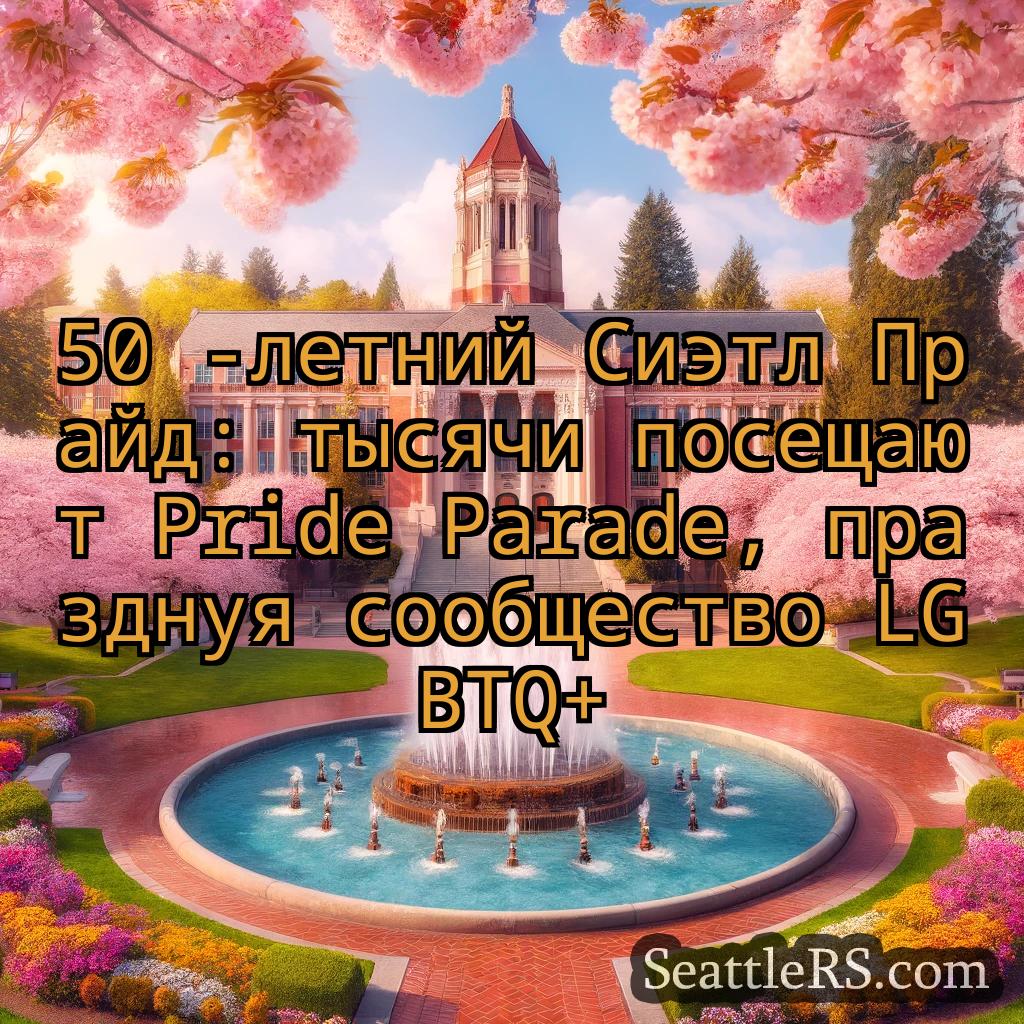 Сиэтл новости 50 -летний Сиэтл Прайд: тысячи