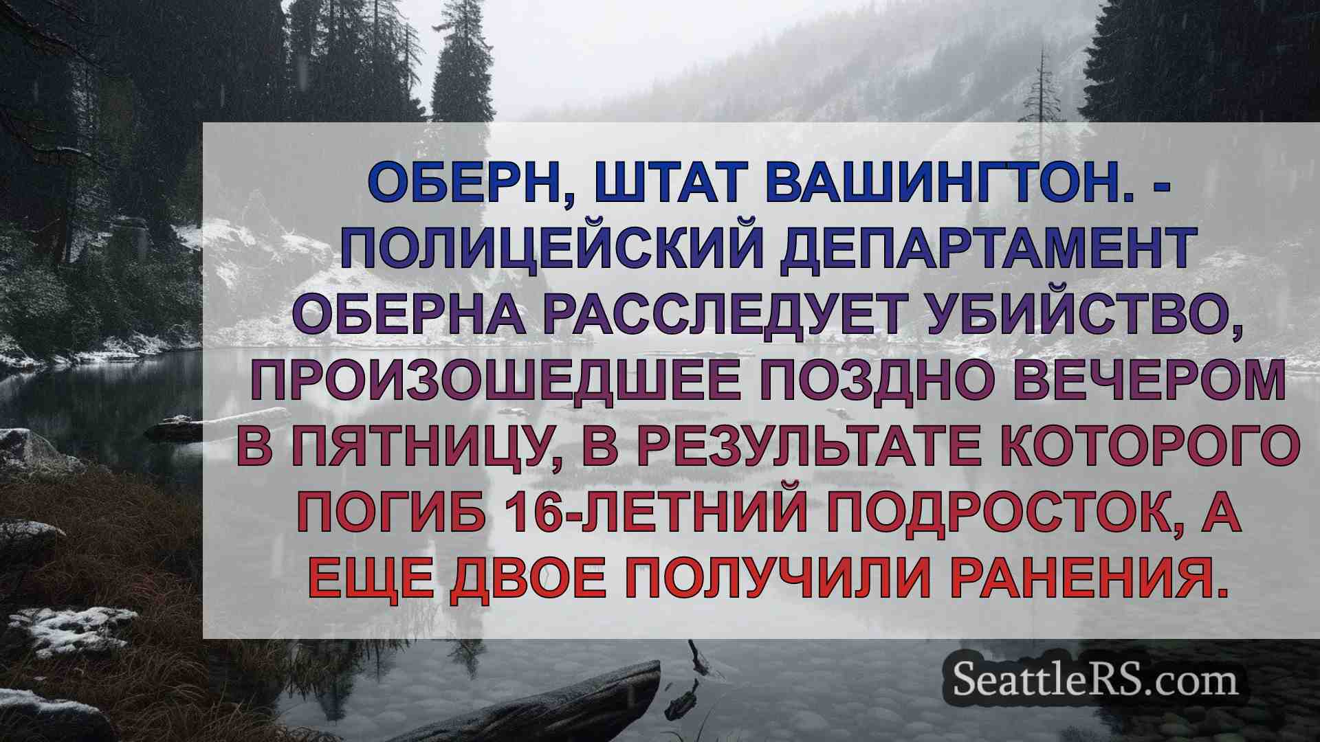16-летний подросток убит в результате