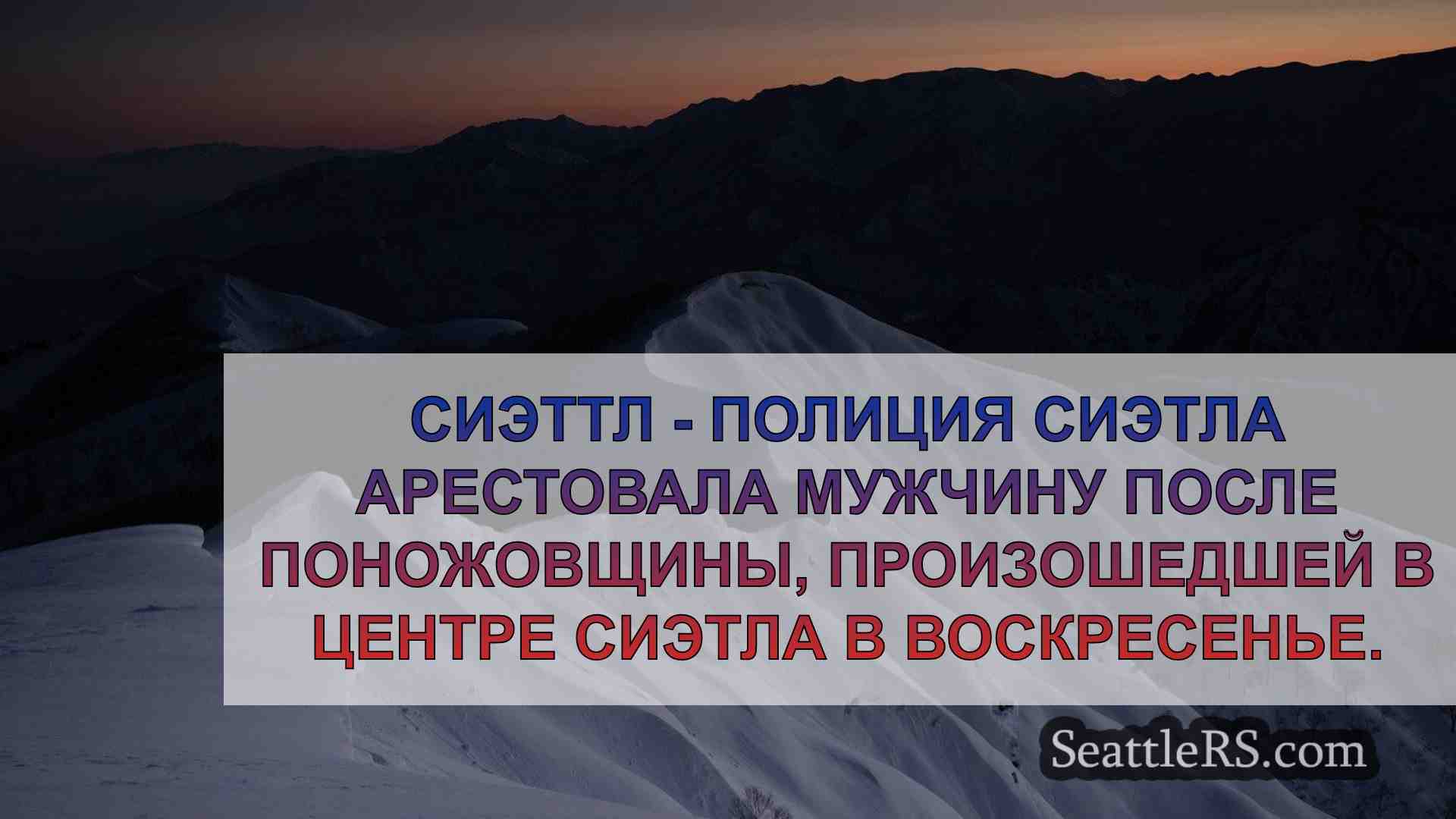 Полиция: Мужчина из Сиэтла получил удар
