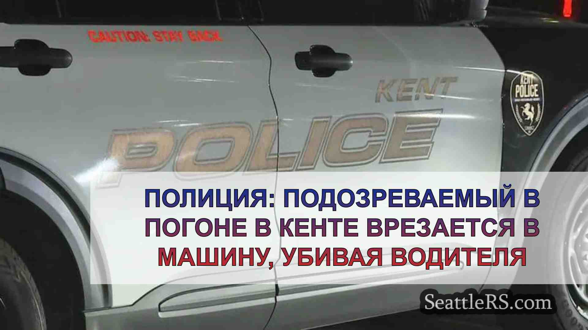 Полиция: Подозреваемый в погоне в Кенте