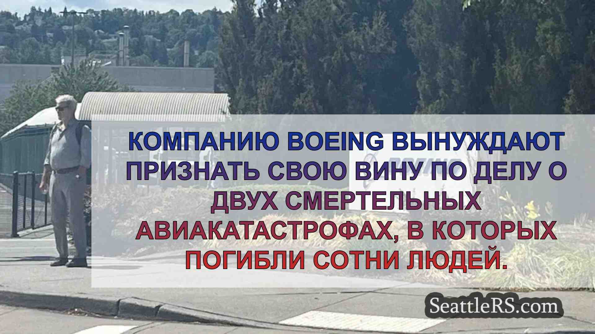 Boeing призвали признать вину по делу