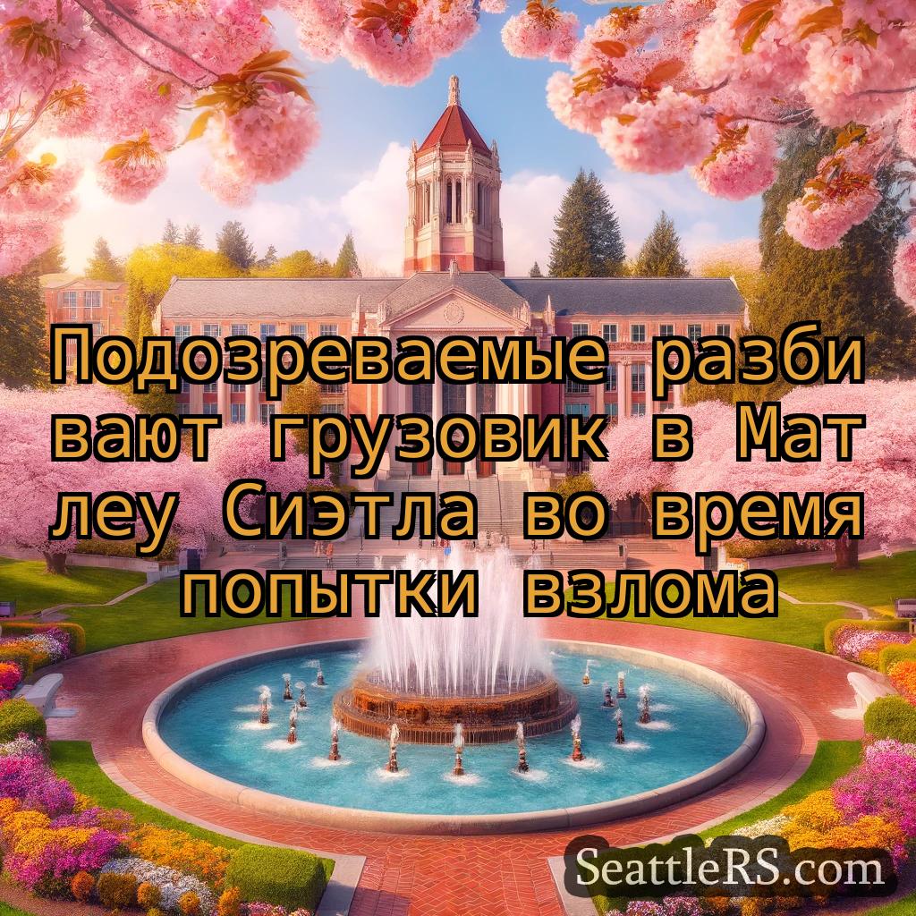 Сиэтл новости Подозреваемые разбивают грузовик в