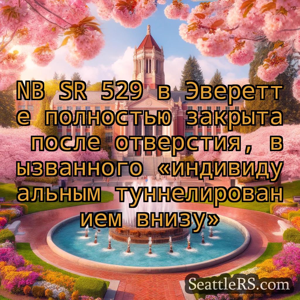 Сиэтл новости NB SR 529 в Эверетте полностью