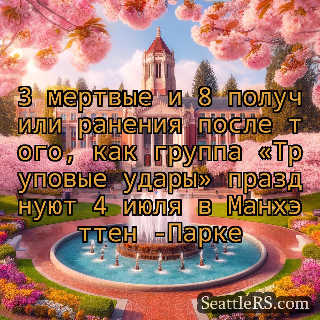 Сиэтл новости 3 мертвые и 8 получили ранения