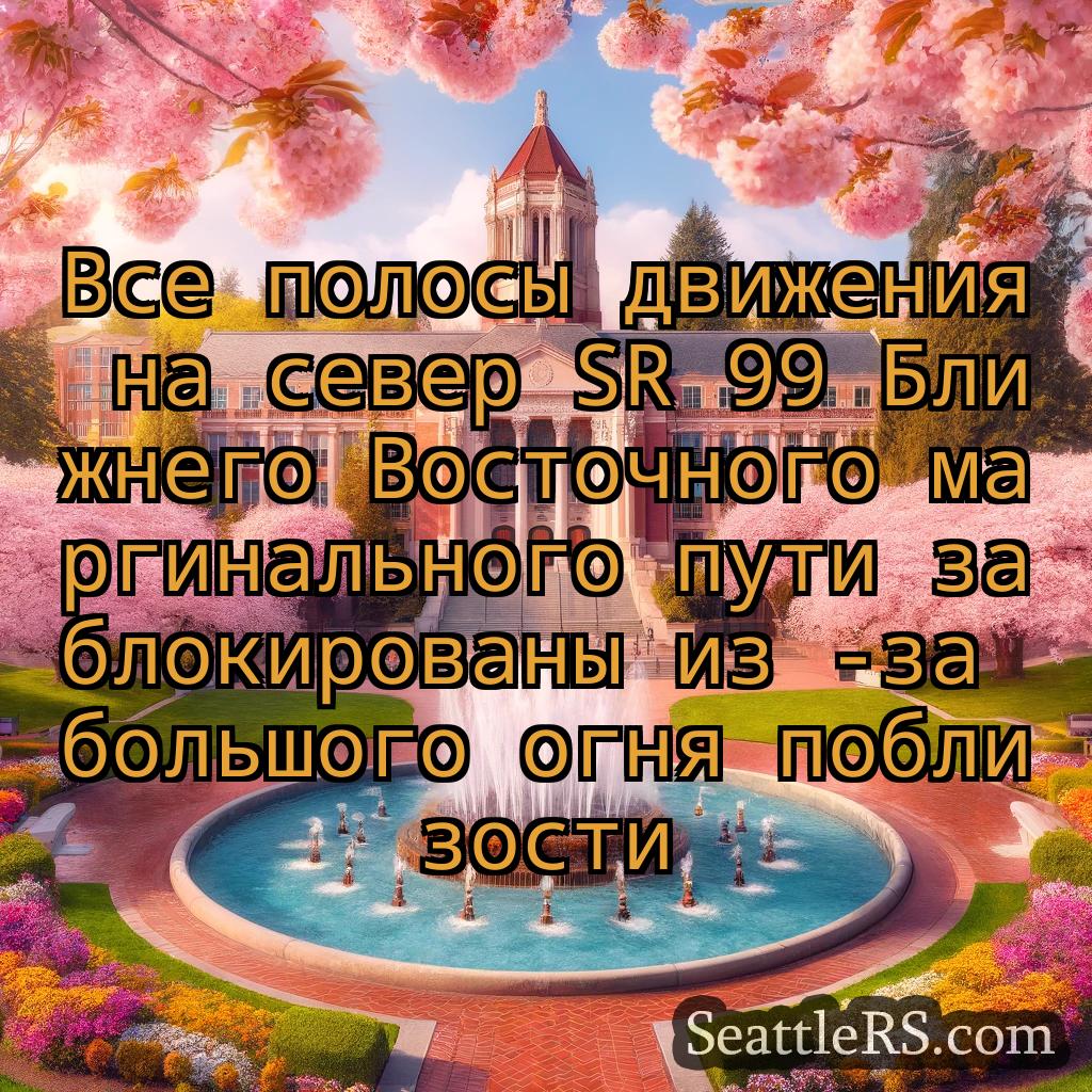 Сиэтл новости Все полосы движения на север SR 99