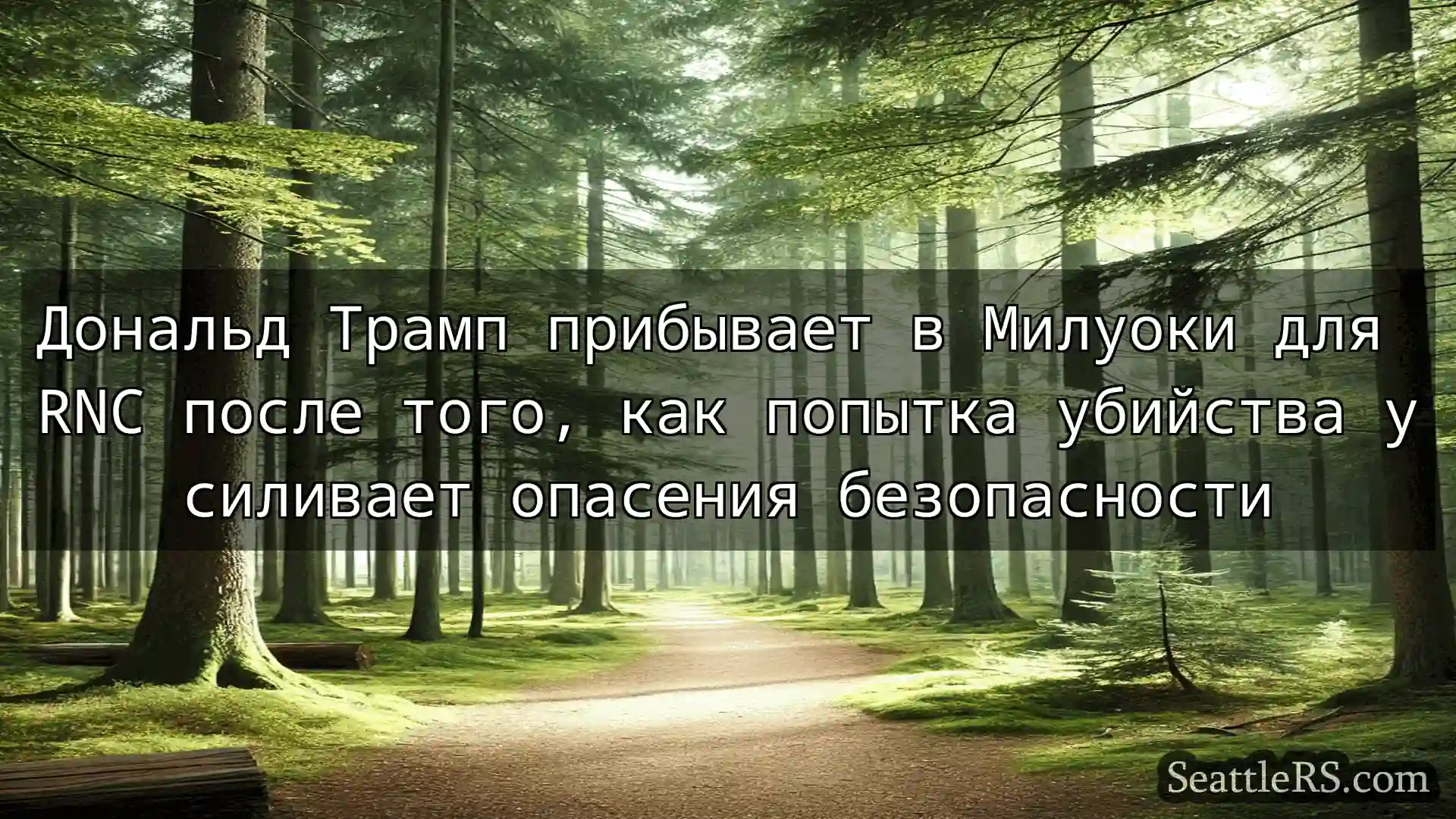 Сиэтл новости Дональд Трамп прибывает в Милуоки