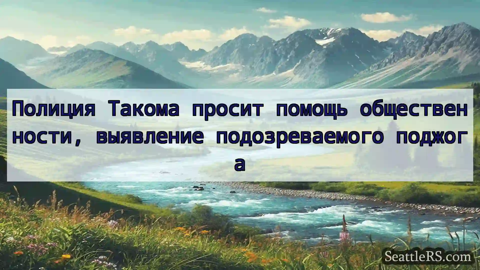 Сиэтл новости Полиция Такома просит помощь