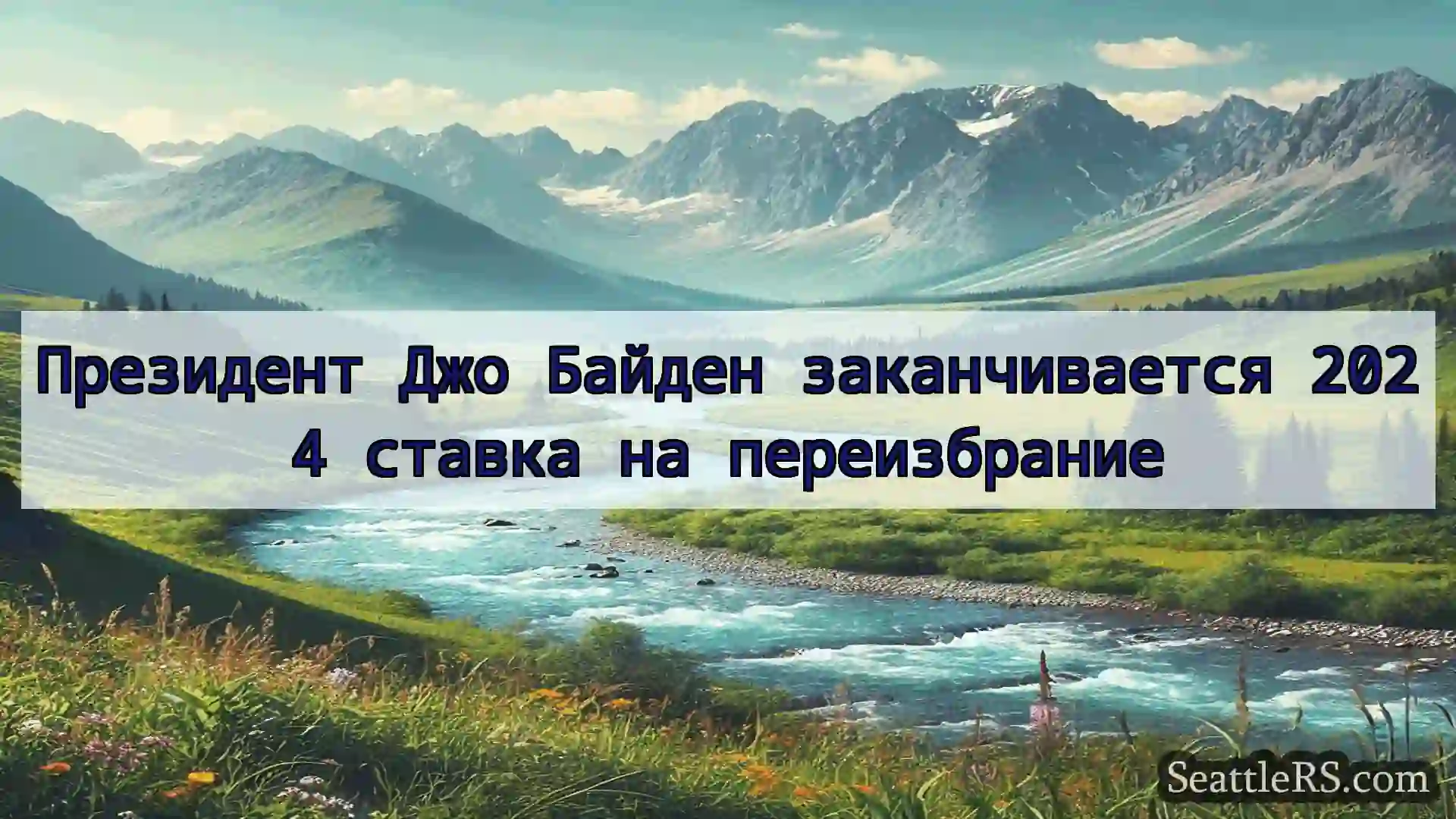 Сиэтл новости Президент Джо Байден заканчивается