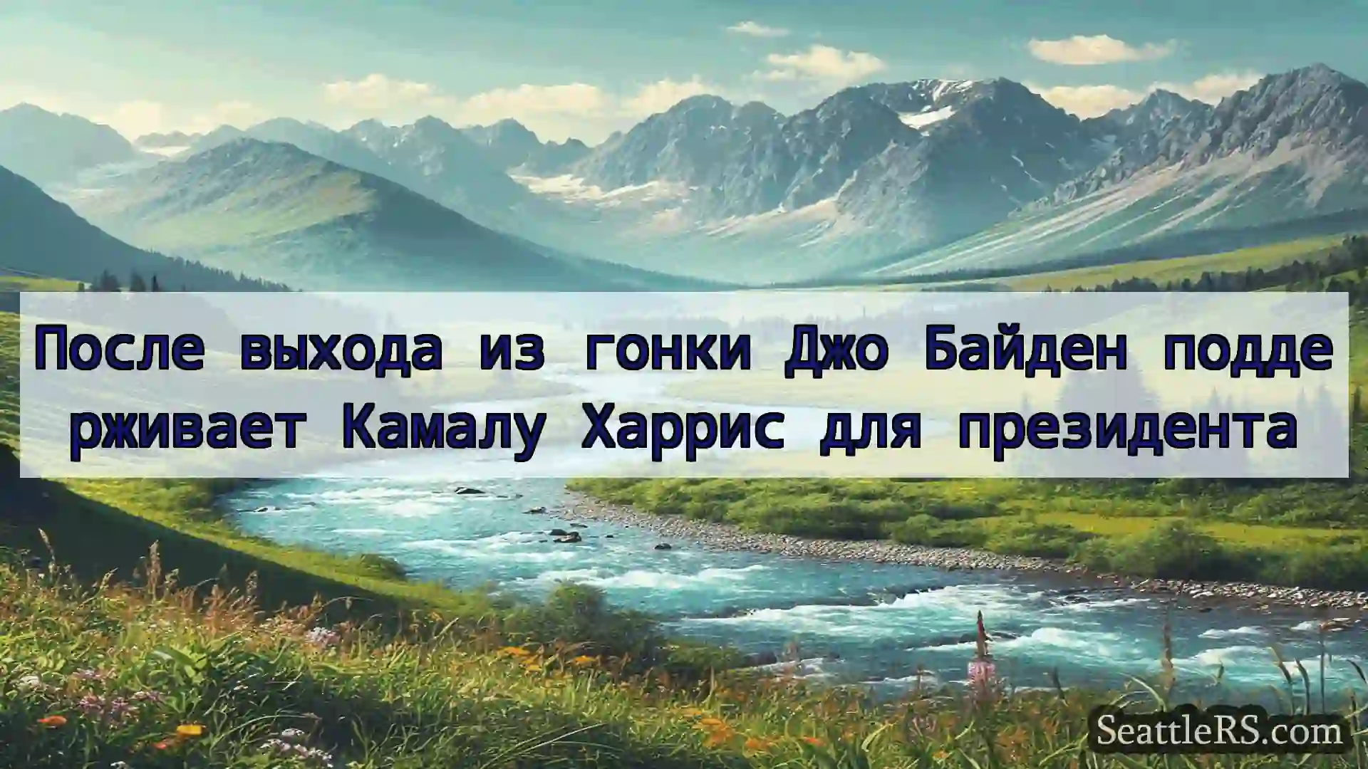 Сиэтл новости После выхода из гонки Джо Байден