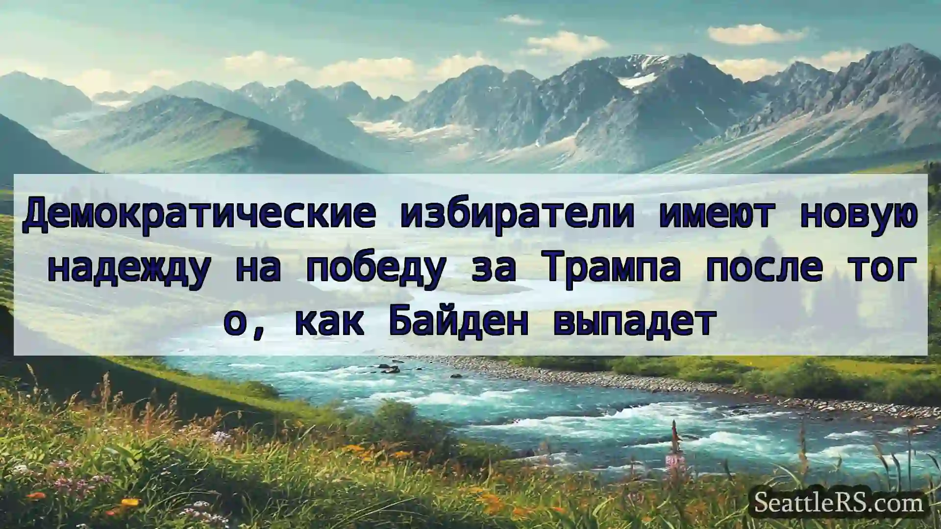 Сиэтл новости Демократические избиратели имеют