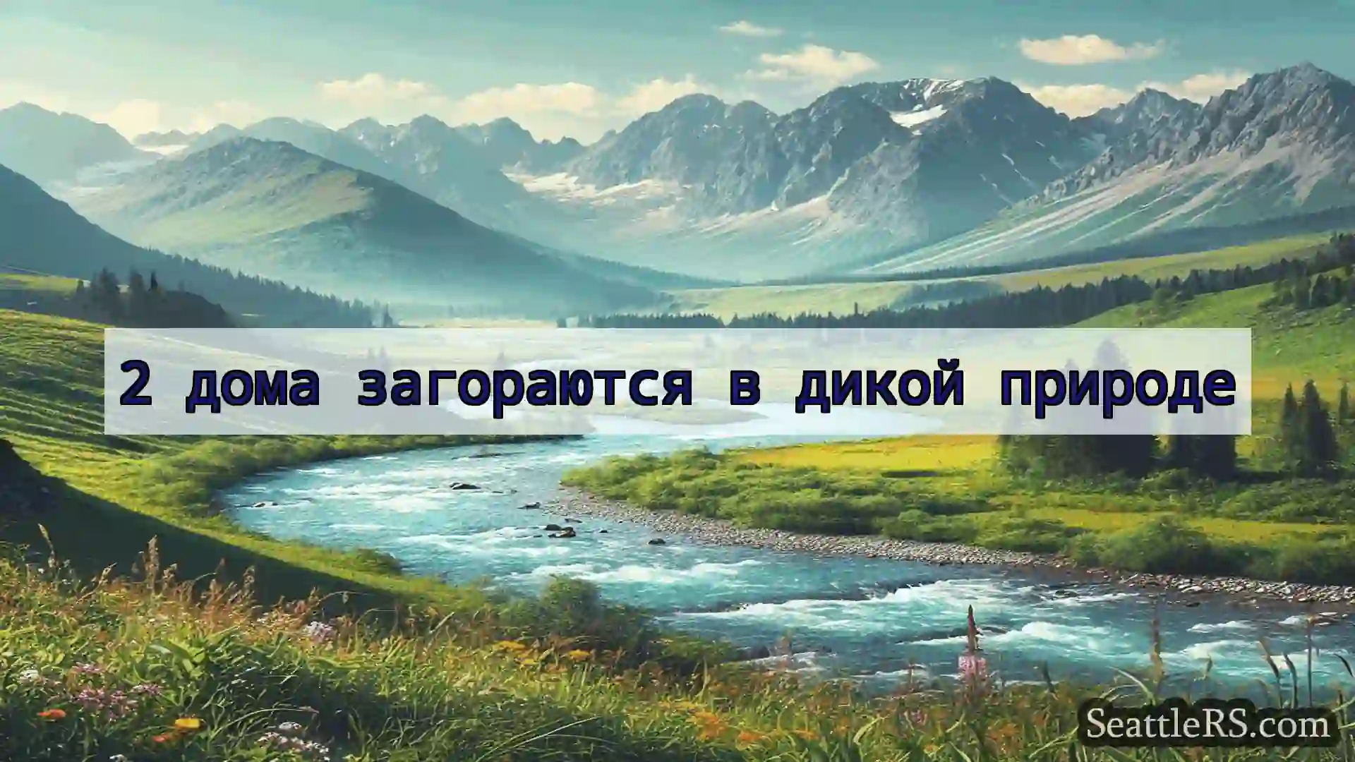 Сиэтл новости 2 дома загораются в дикой природе