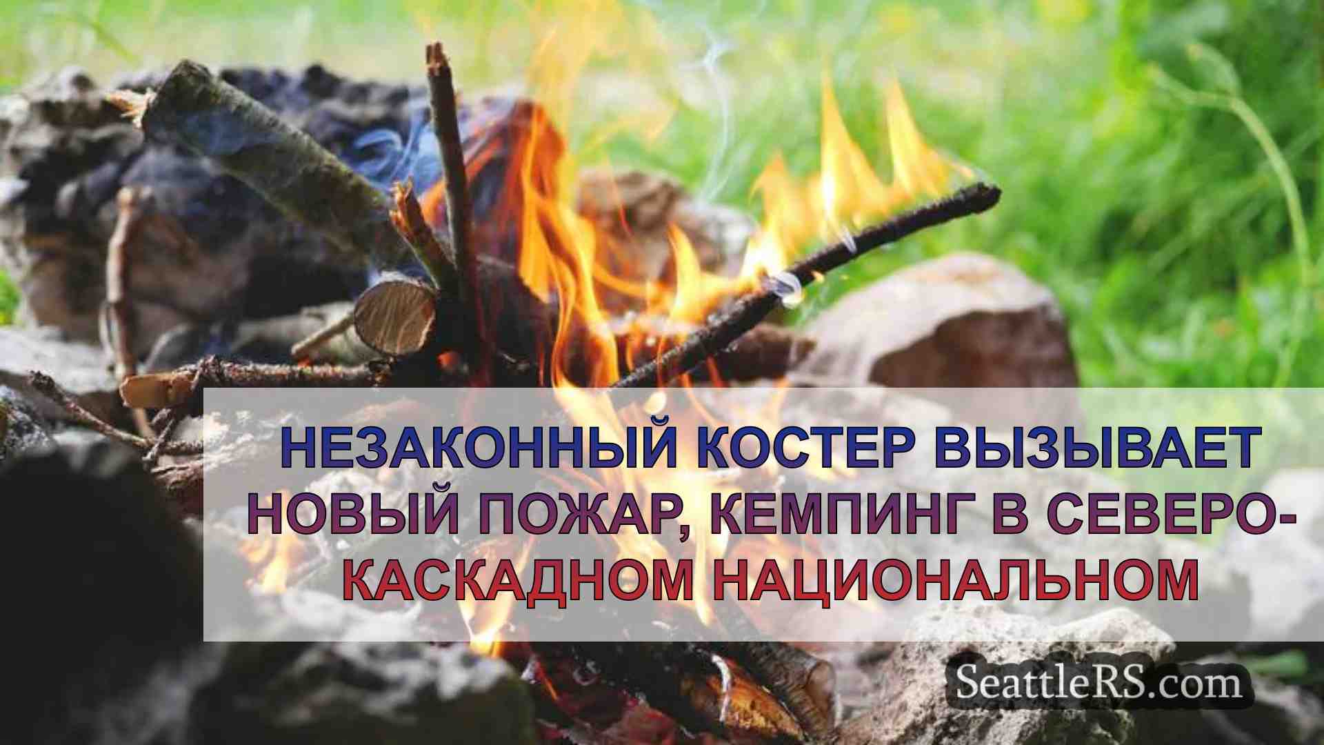 Незаконный костер вызывает новый пожар,
