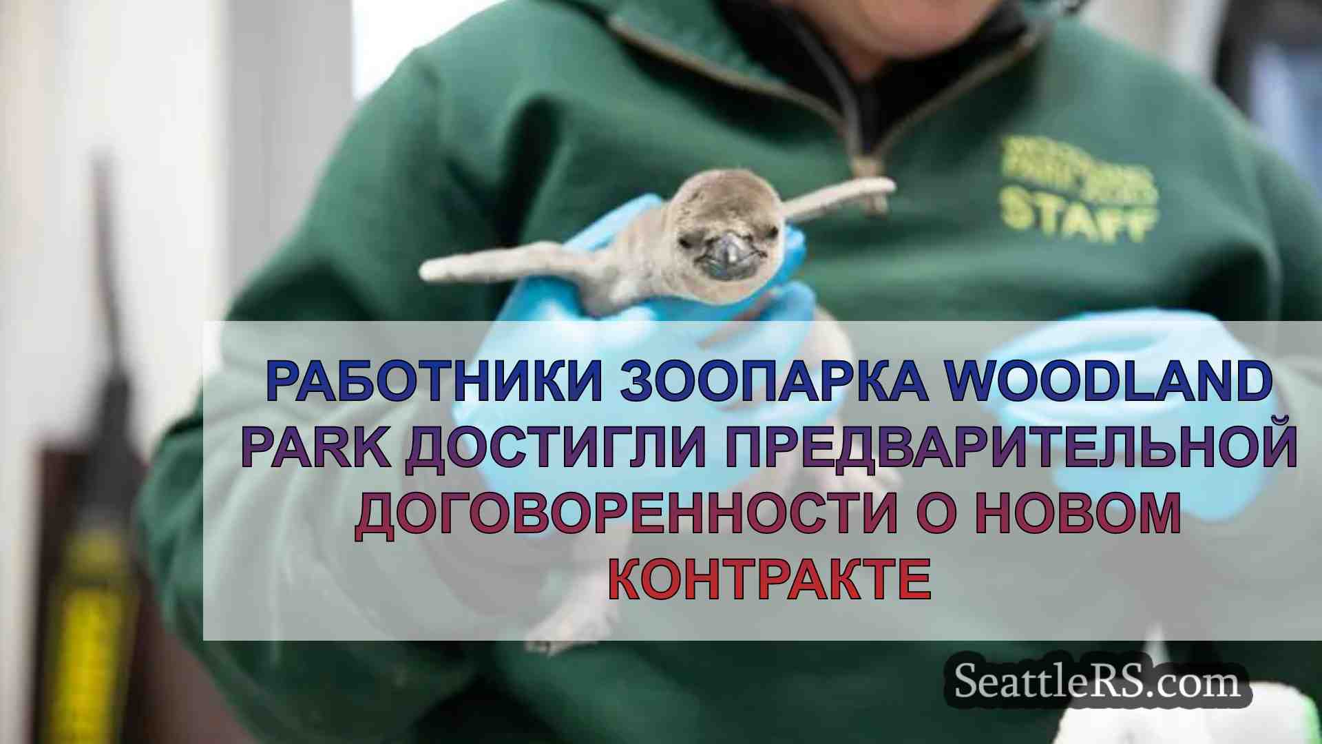 Работники зоопарка Woodland Park