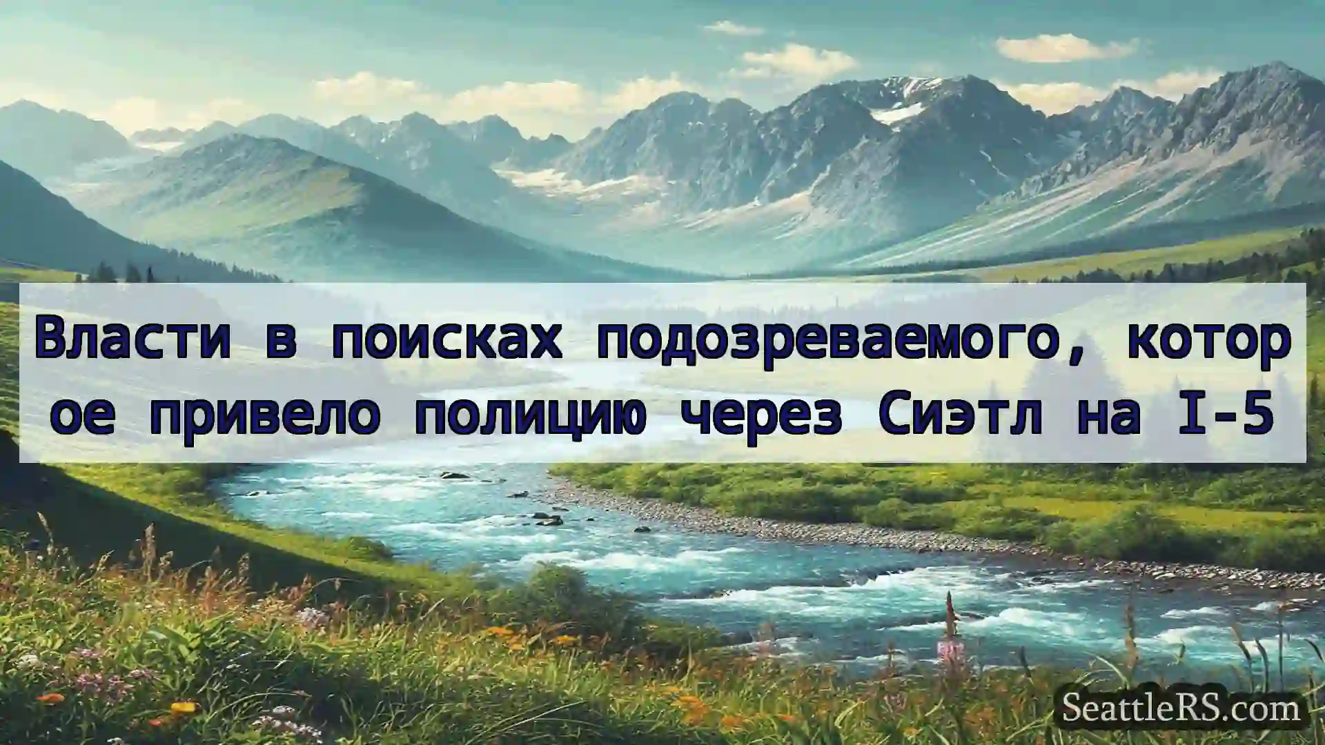Сиэтл новости Власти в поисках подозреваемого,