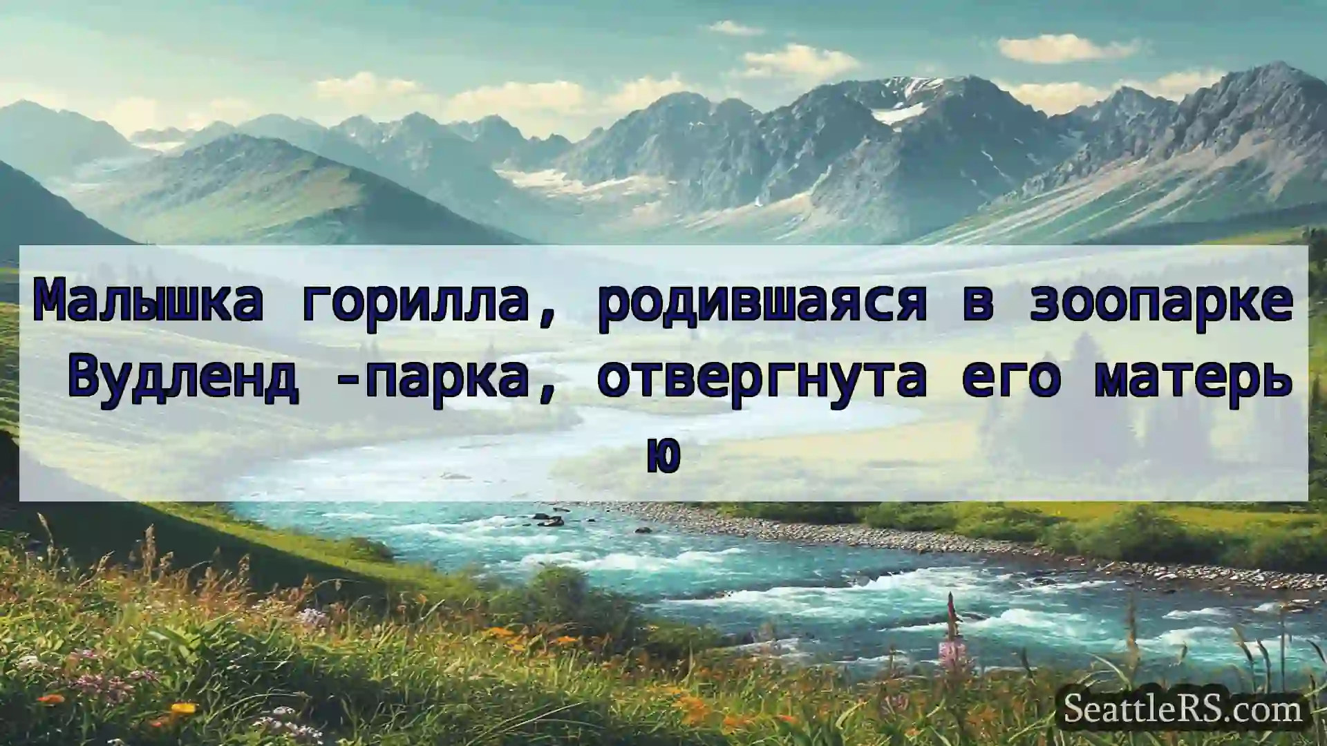 Сиэтл новости Малышка горилла, родившаяся в