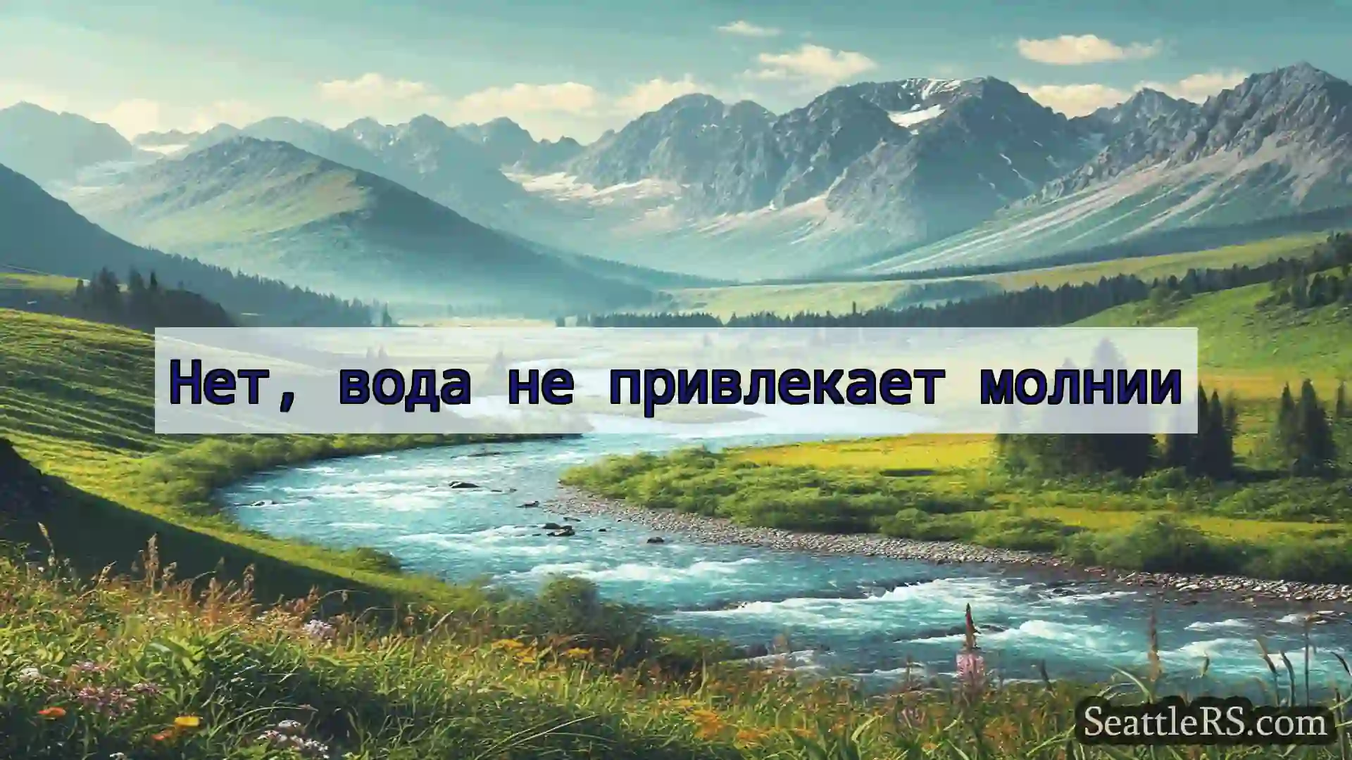 Сиэтл новости Нет, вода не привлекает молнии
