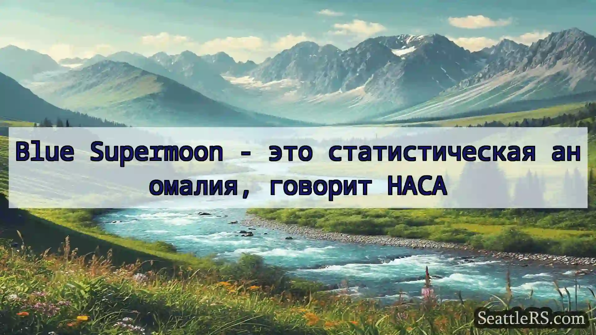 Сиэтл новости Blue Supermoon - это