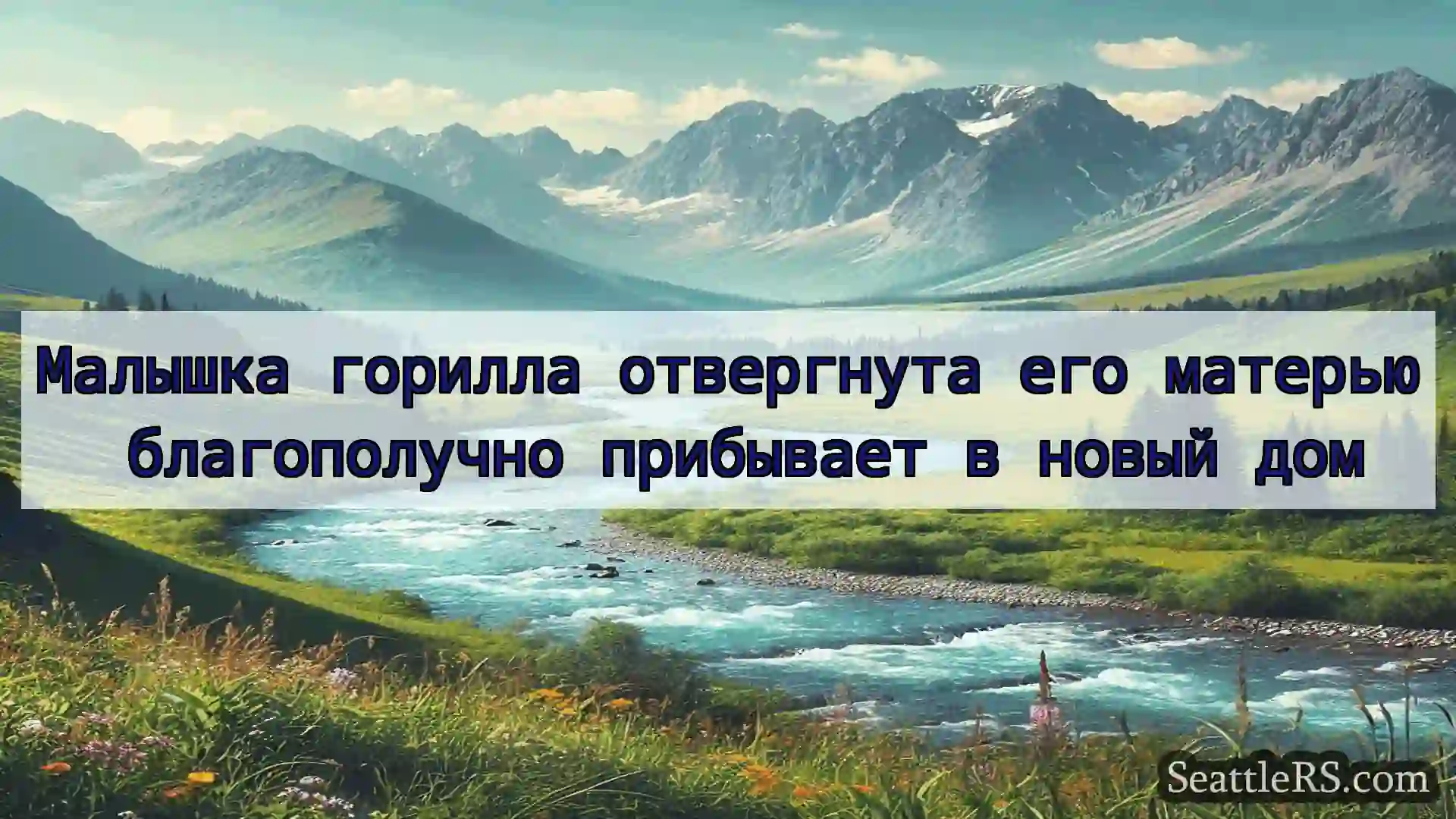 Сиэтл новости Малышка горилла отвергнута его