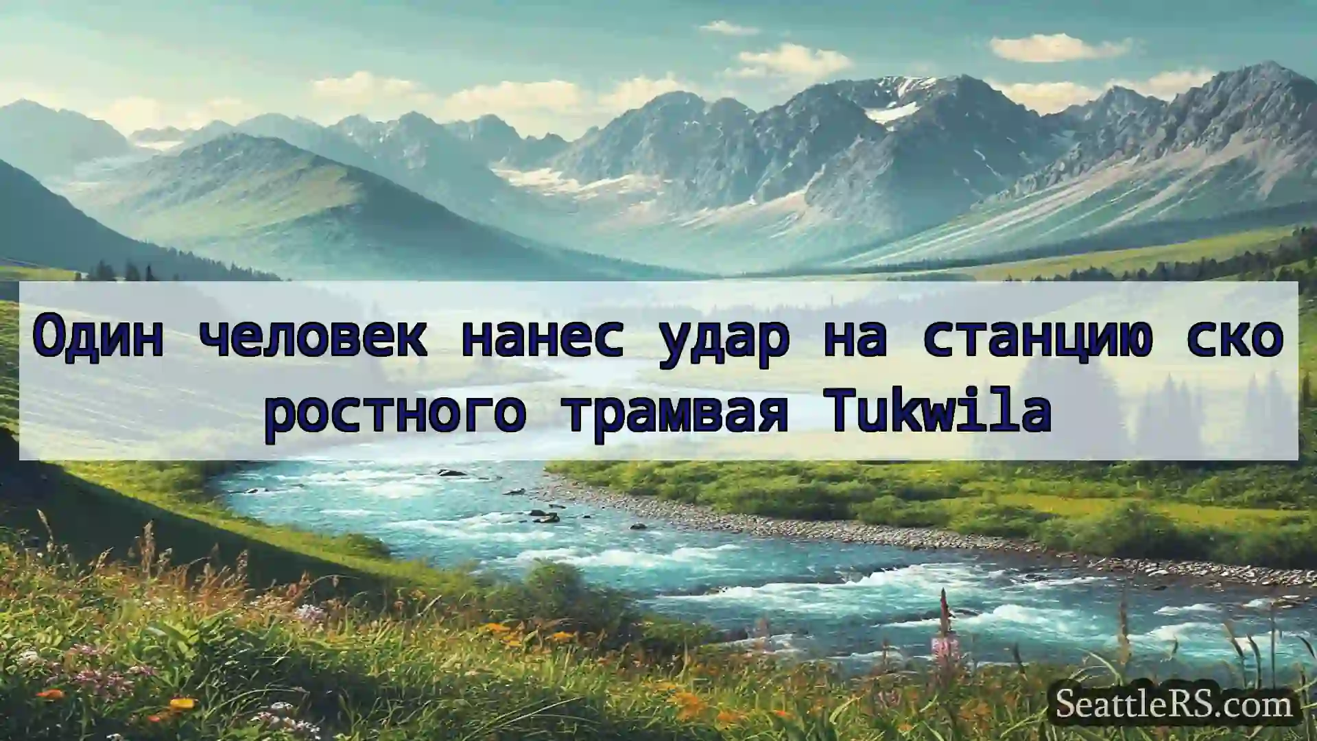 Сиэтл новости Один человек нанес удар на станцию