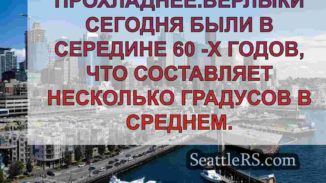 Погода в Сиэтле: солнечное небо и
