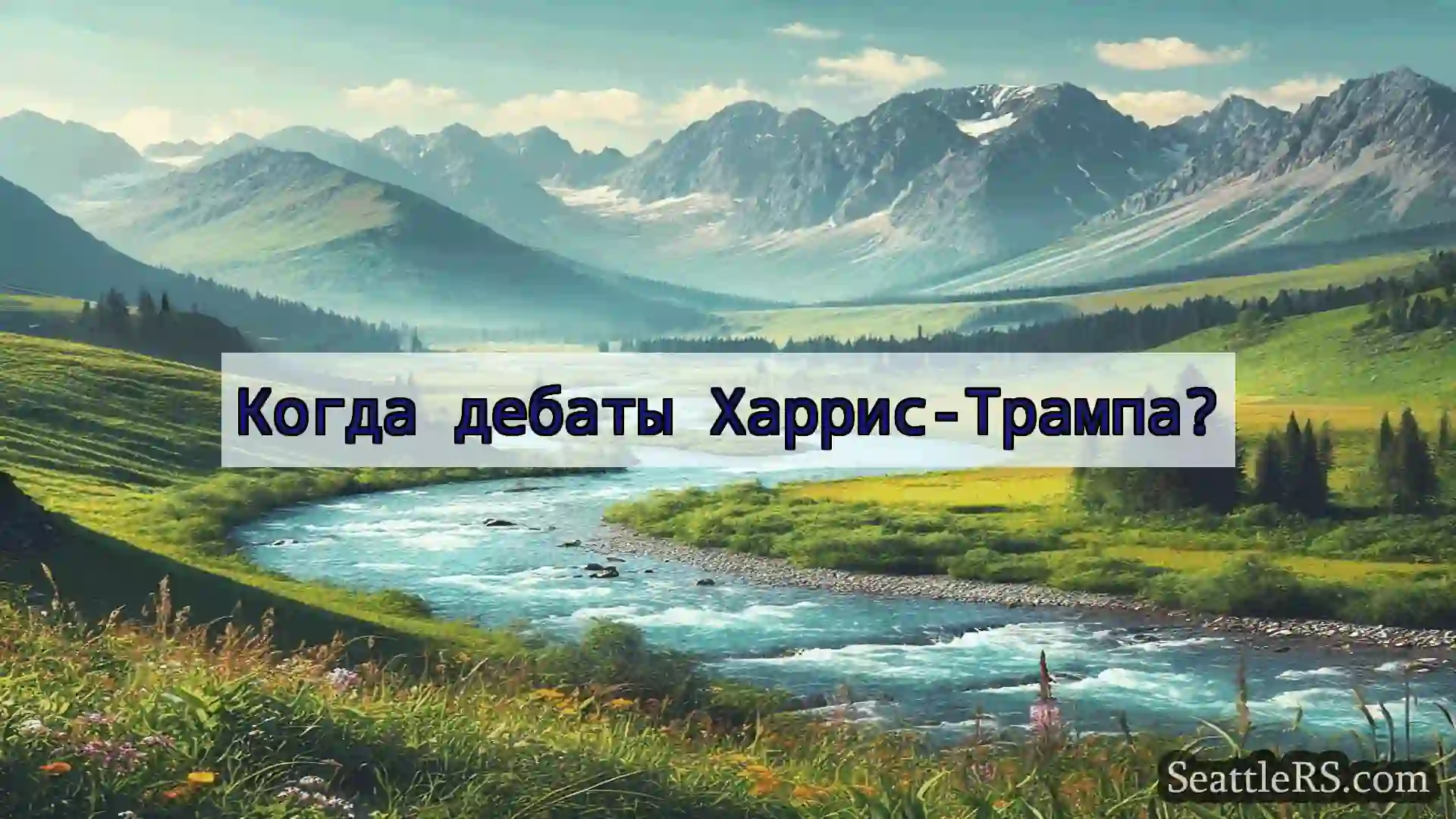 Сиэтл новости Когда дебаты Харрис-Трампа?