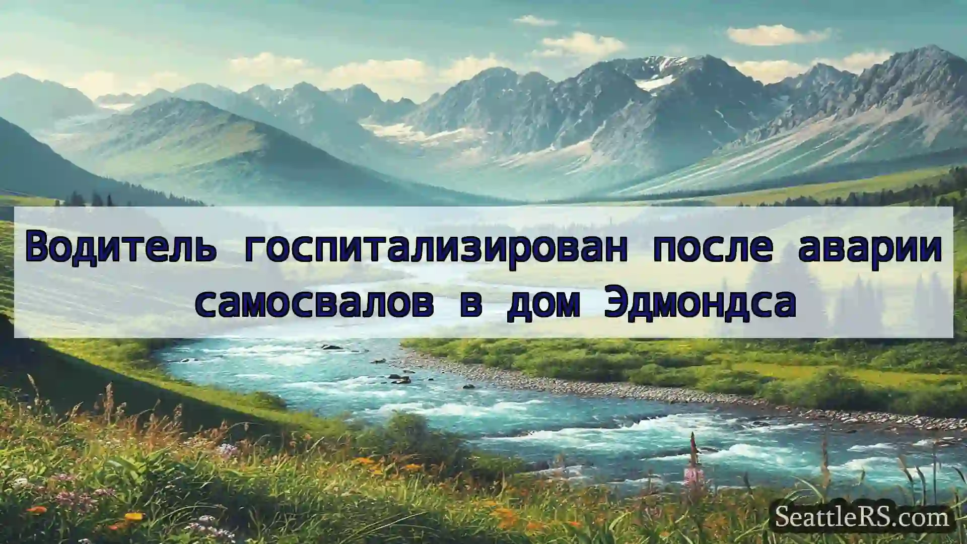 Сиэтл новости Водитель госпитализирован после