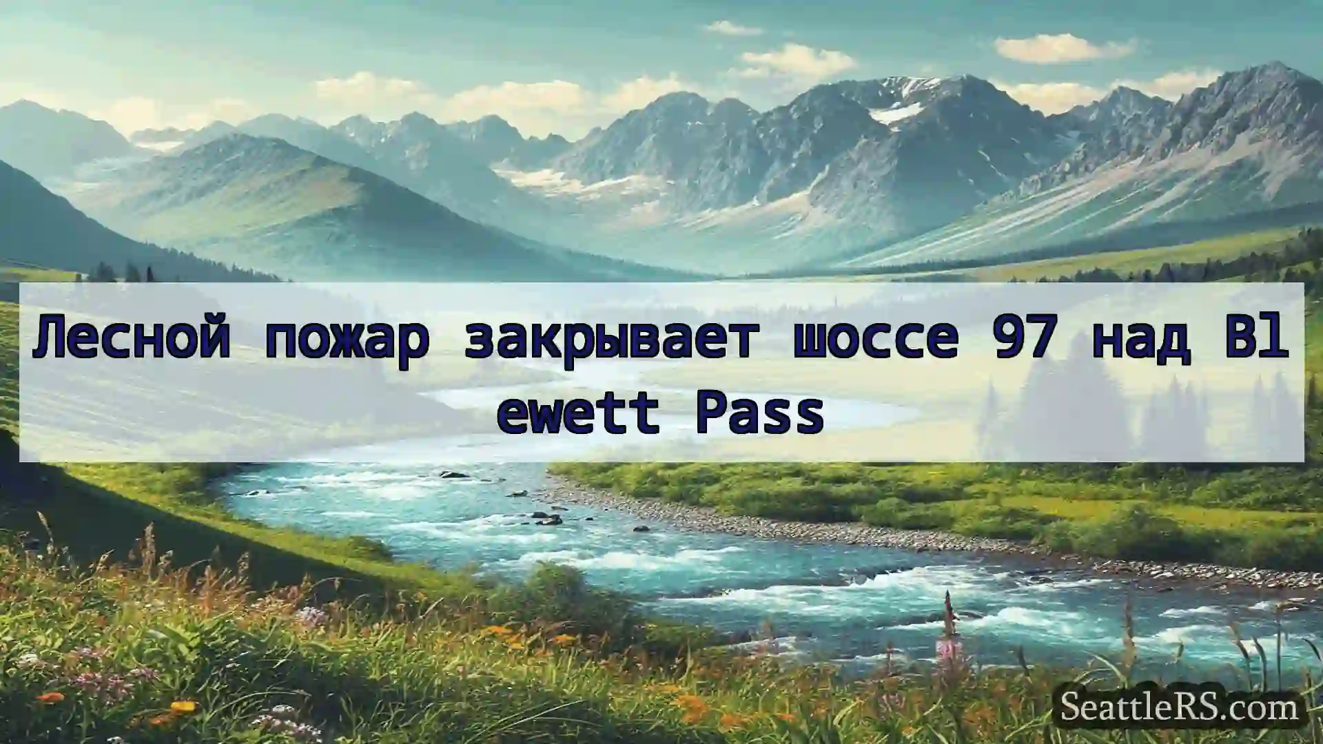 Сиэтл новости Лесной пожар закрывает шоссе 97
