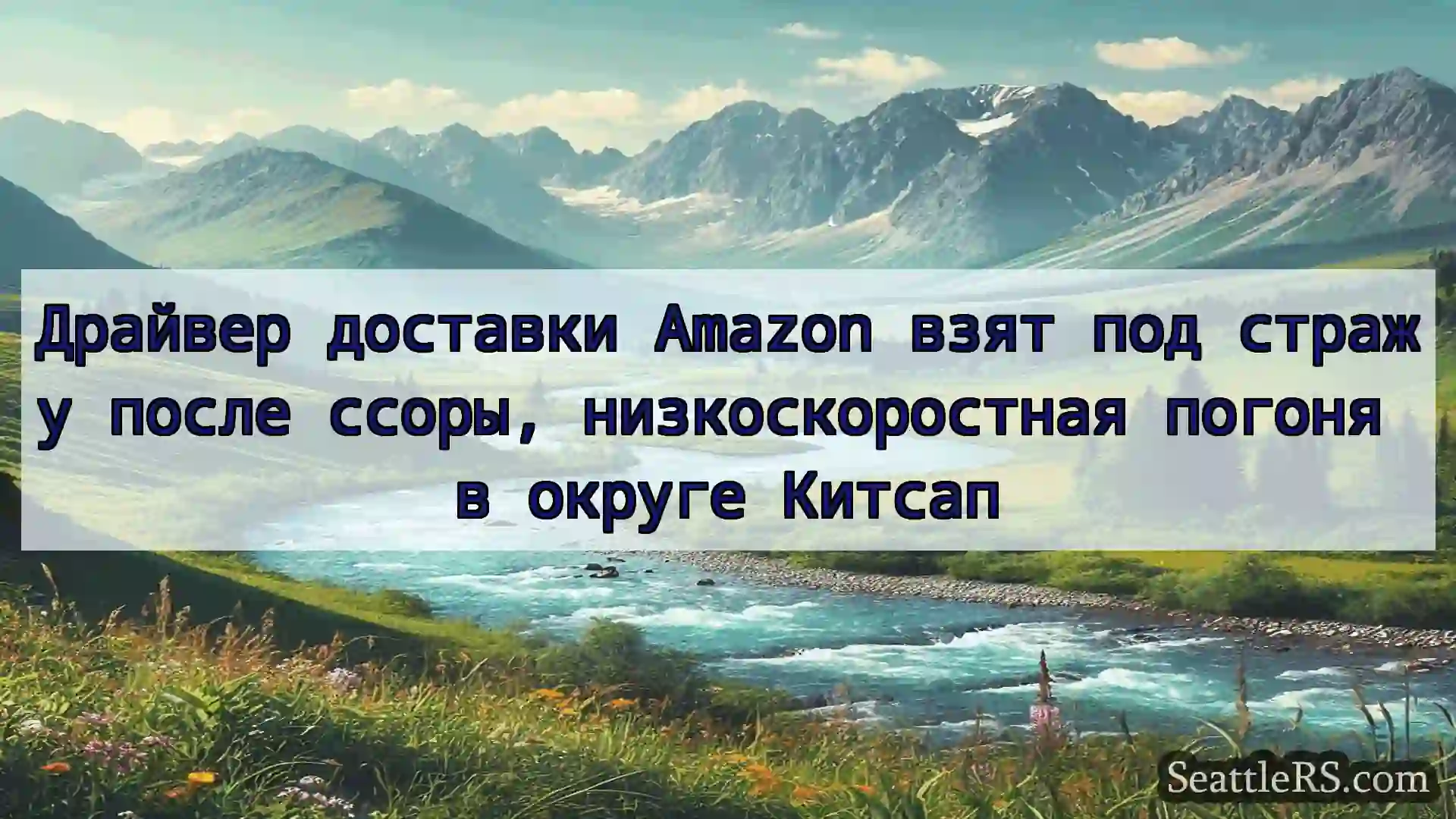 Сиэтл новости Драйвер доставки Amazon взят под