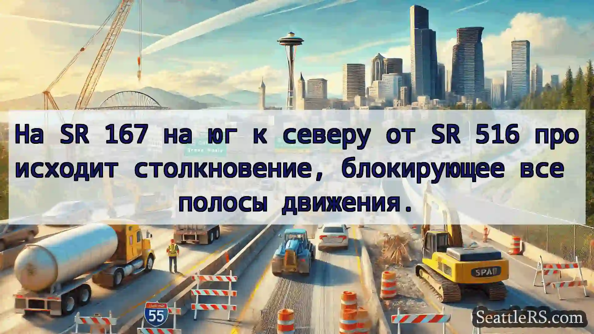 Транспортные новости Сиэтла На SR 167 на юг к северу от SR 516