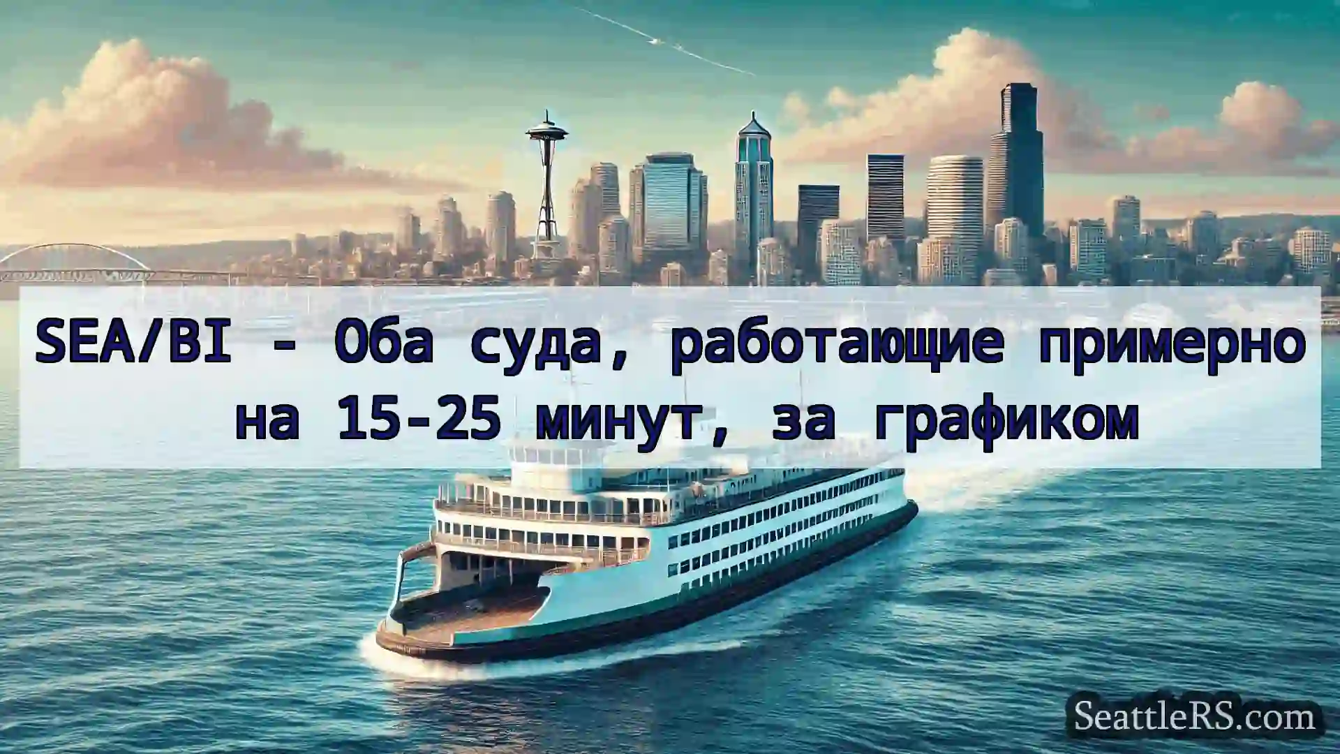 Сиэтл паромные новости SEA/BI - Оба суда, работающие