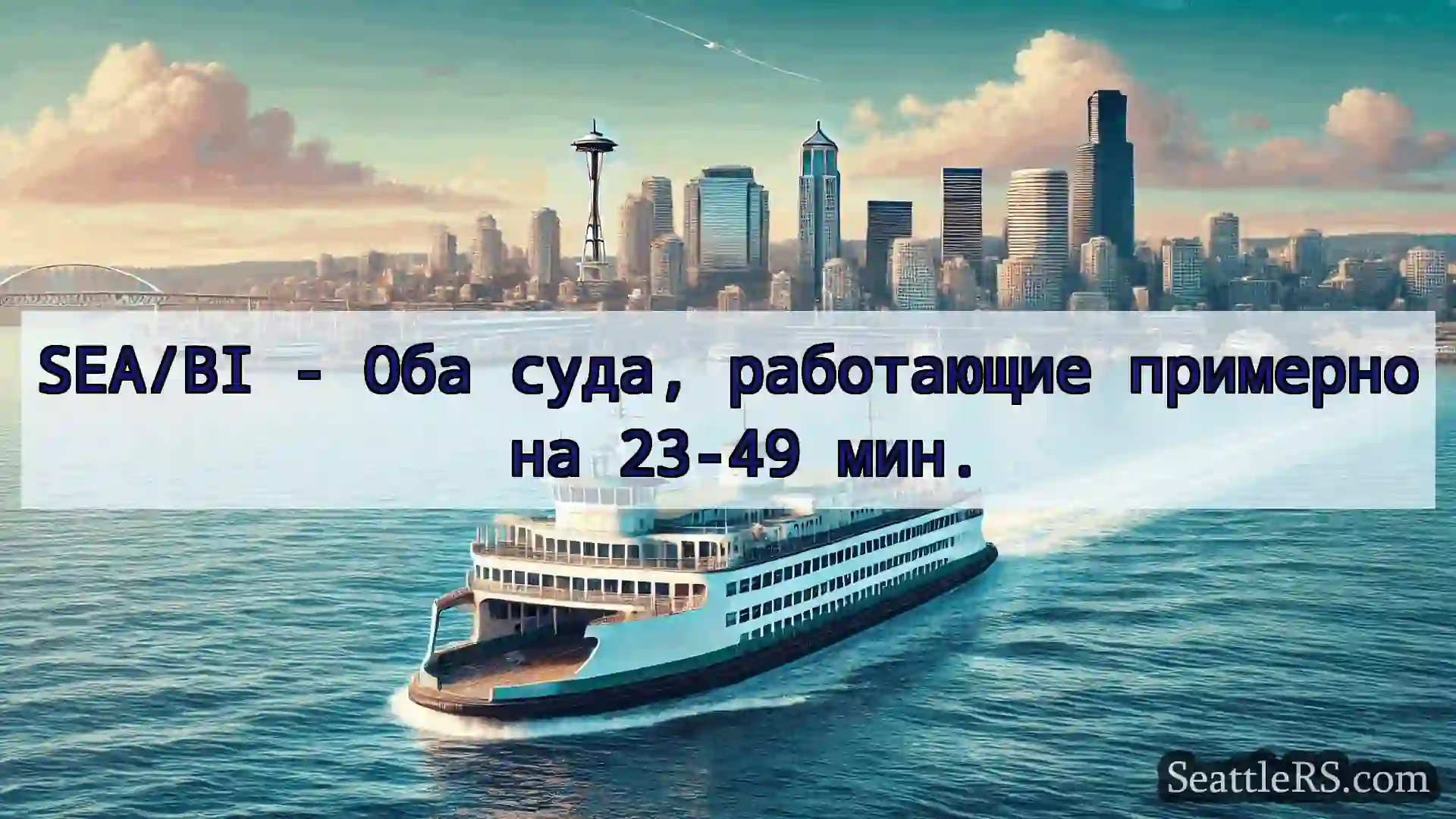 Сиэтл паромные новости SEA/BI - Оба суда, работающие