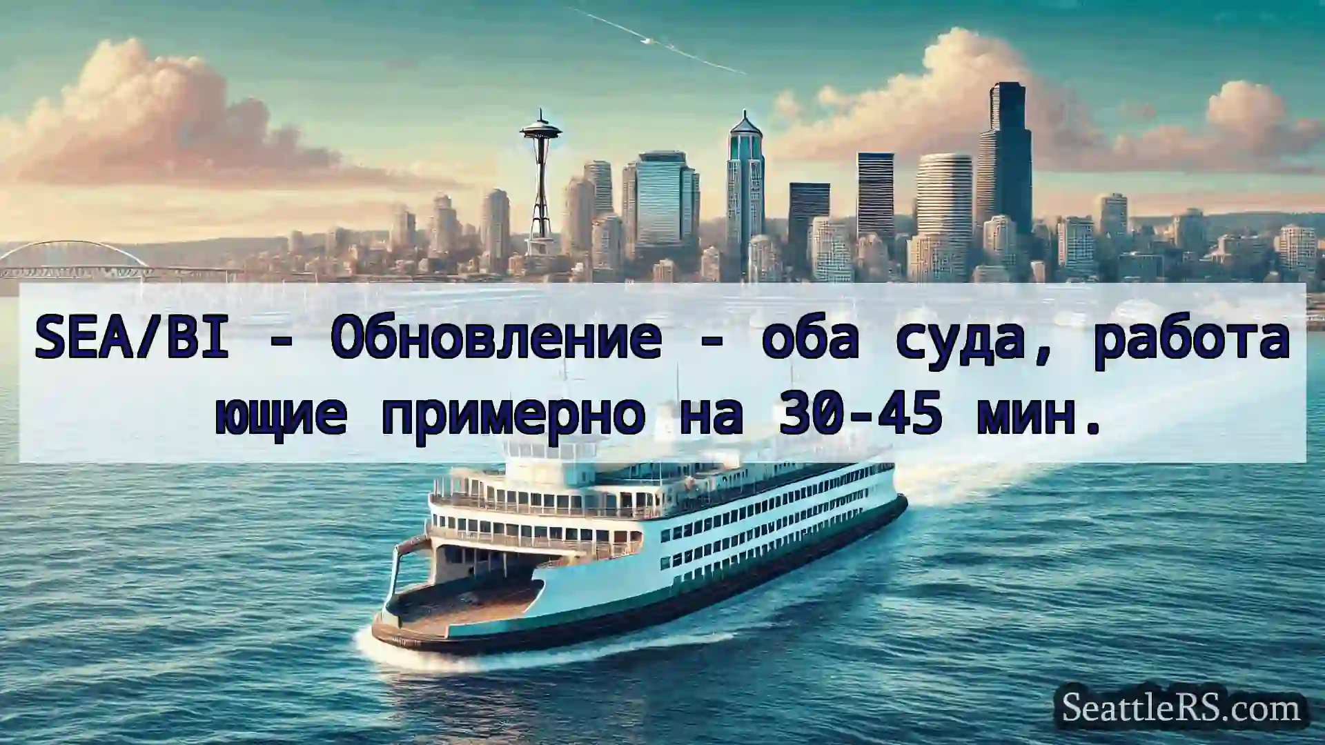 Сиэтл паромные новости SEA/BI - Обновление - оба суда,