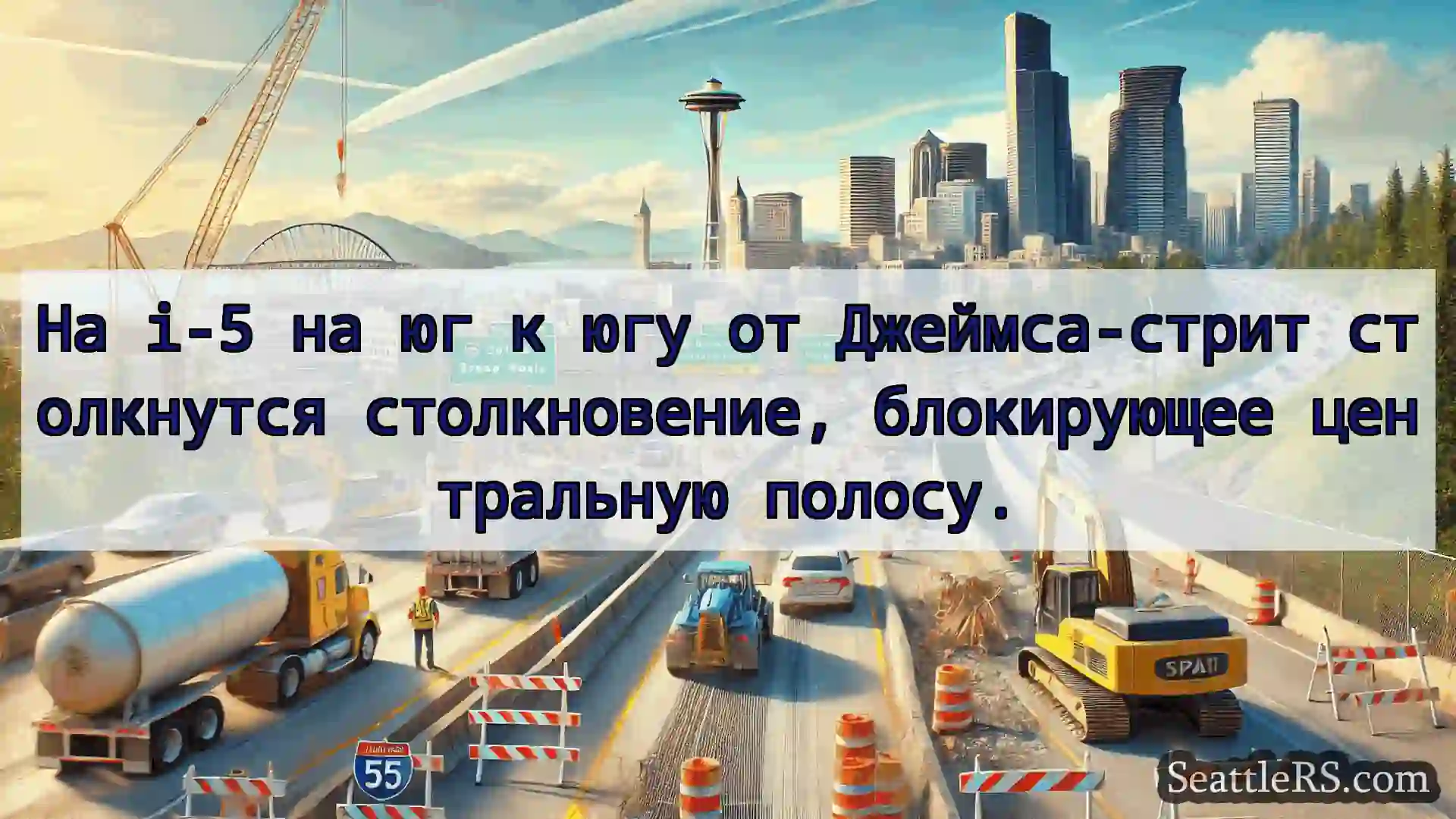 Транспортные новости Сиэтла На i-5 на юг к югу от