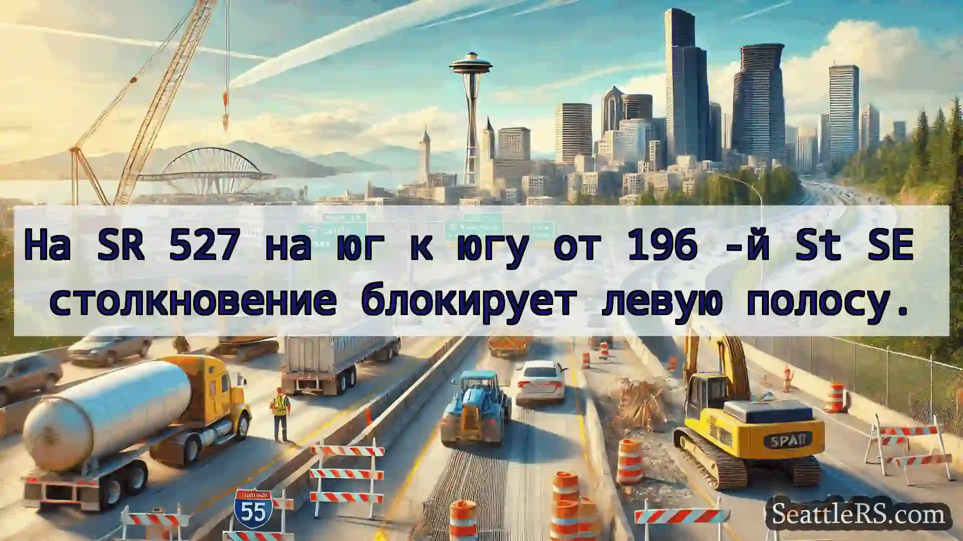 Транспортные новости Сиэтла На SR 527 на юг к югу от 196 -й St