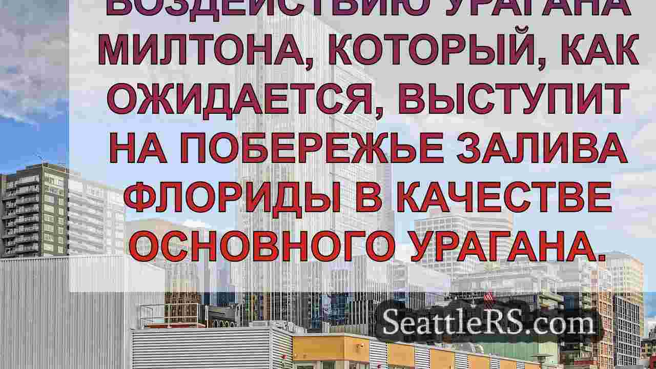 Обновление ураганов: Милтон сократился