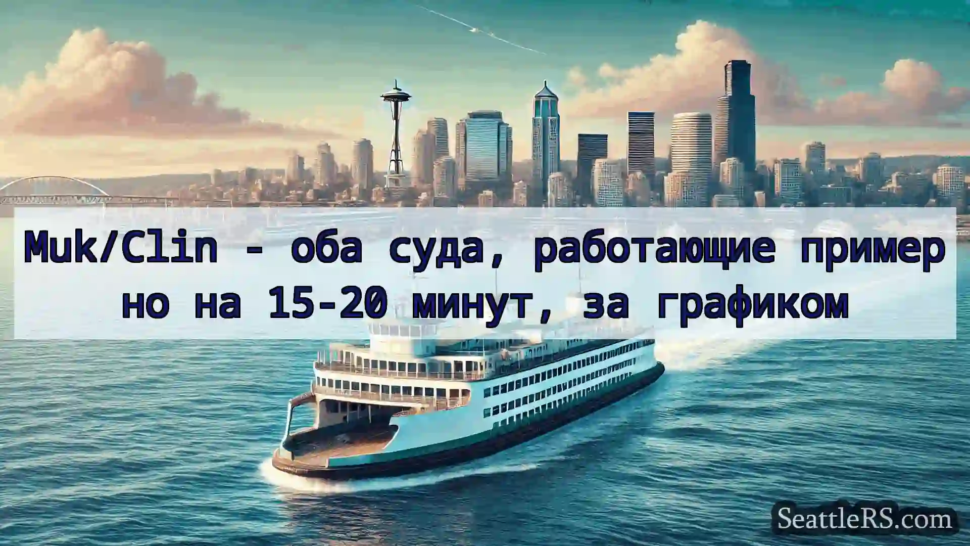 Сиэтл паромные новости Muk/Clin - оба суда, работающие