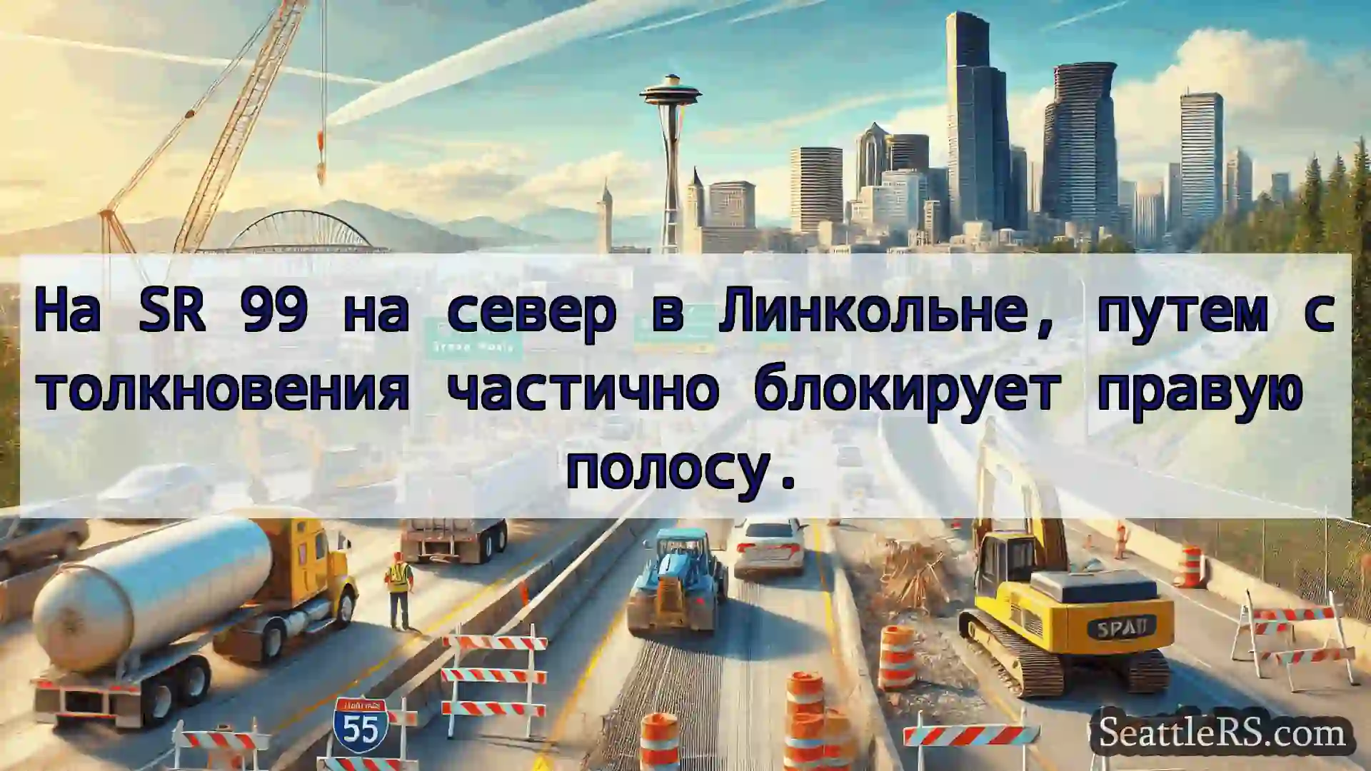 Транспортные новости Сиэтла На SR 99 на север в Линкольне,