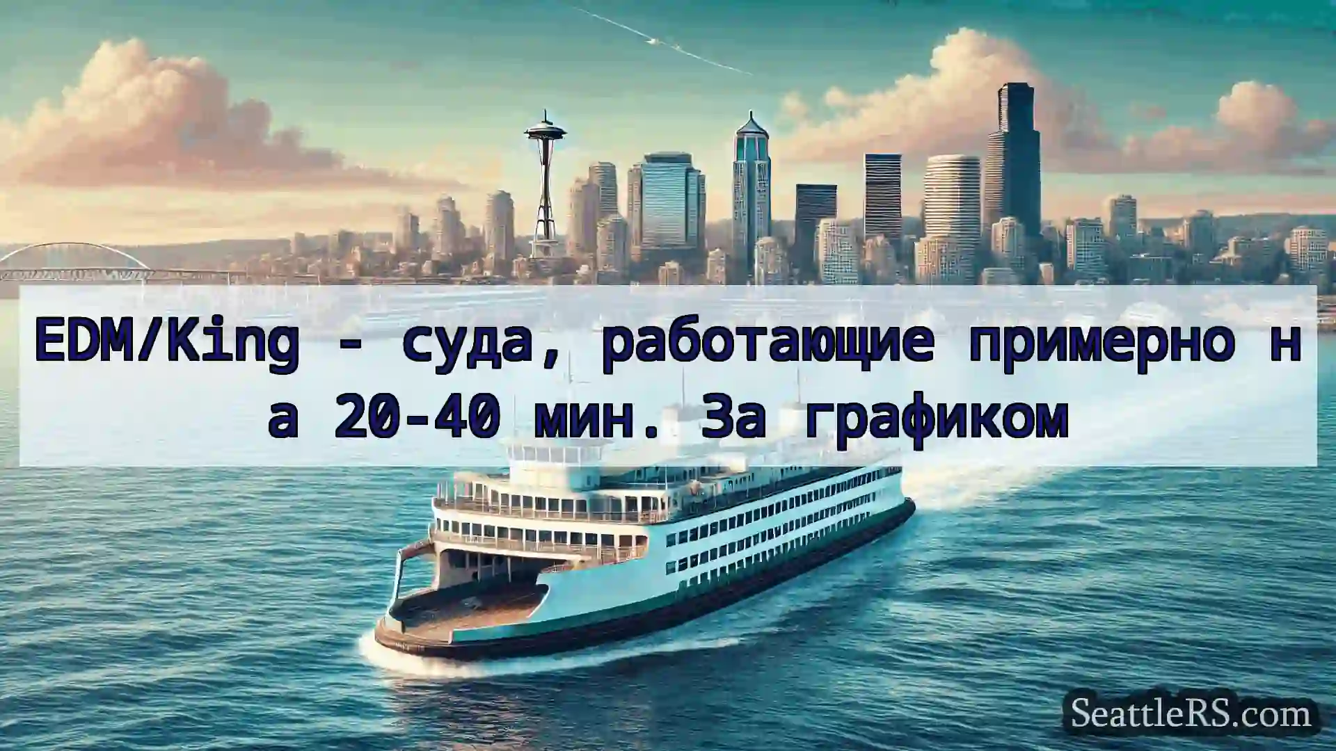 Сиэтл паромные новости EDM/King - суда, работающие