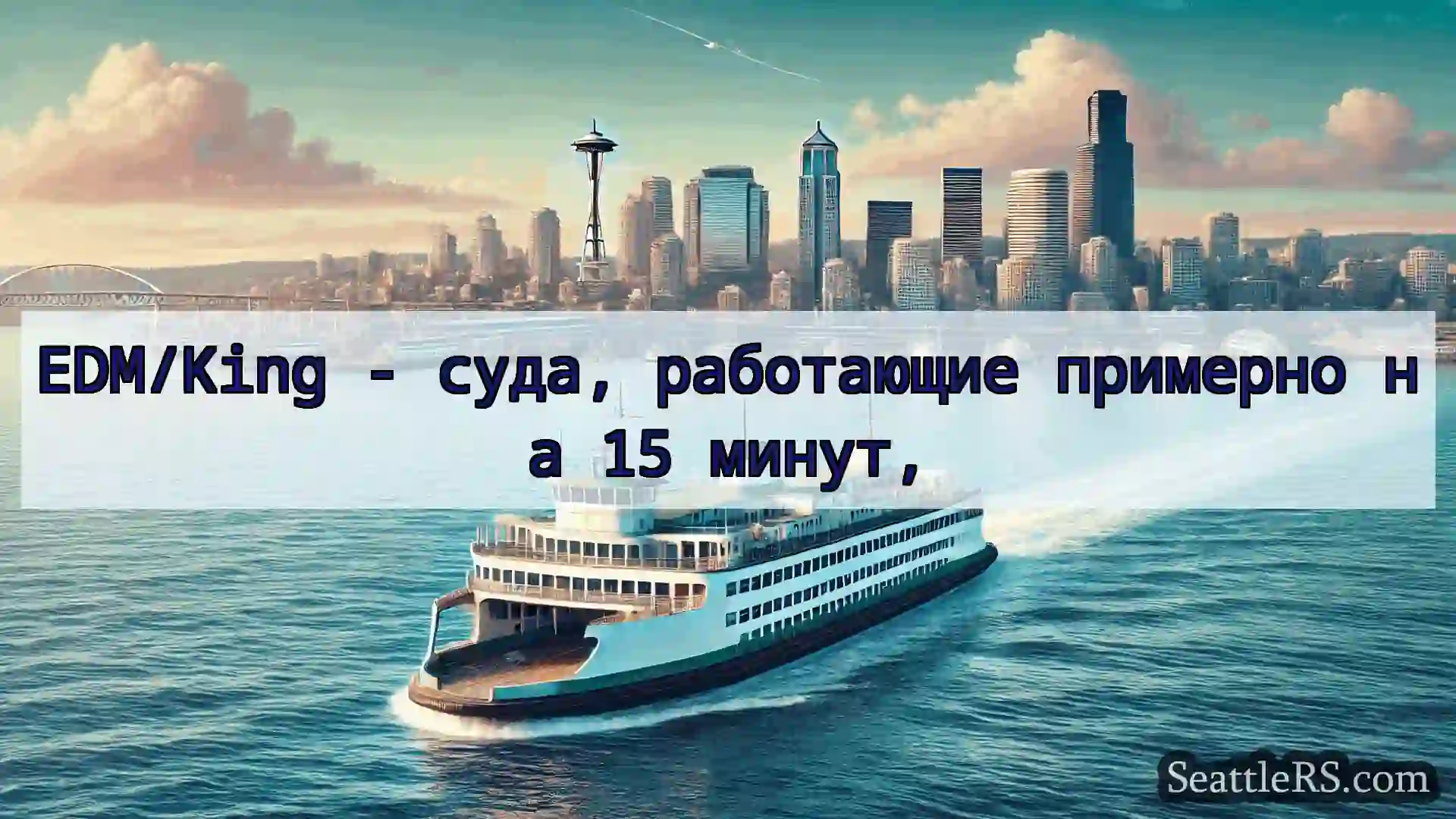 Сиэтл паромные новости EDM/King - суда, работающие