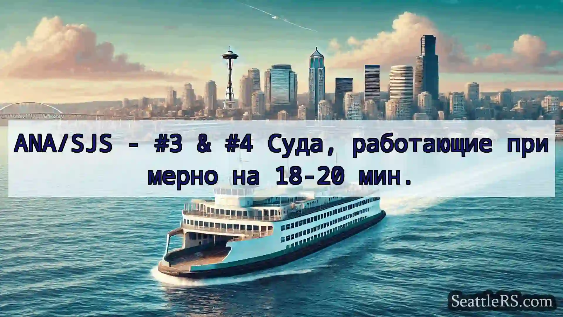 Сиэтл паромные новости ANA/SJS - #3 & #4 Суда, работающие