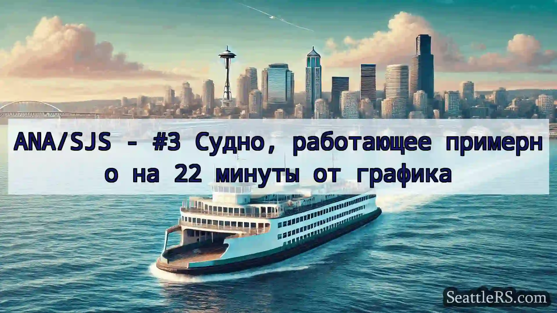 Сиэтл паромные новости ANA/SJS - #3 Судно, работающее