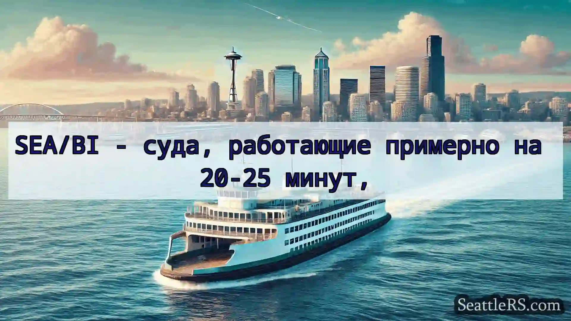 Сиэтл паромные новости SEA/BI - суда, работающие примерно
