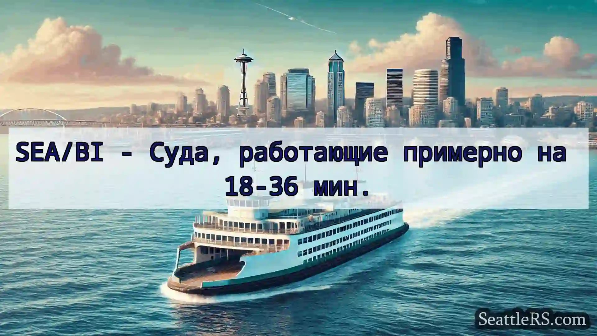 Сиэтл паромные новости SEA/BI - Суда, работающие примерно