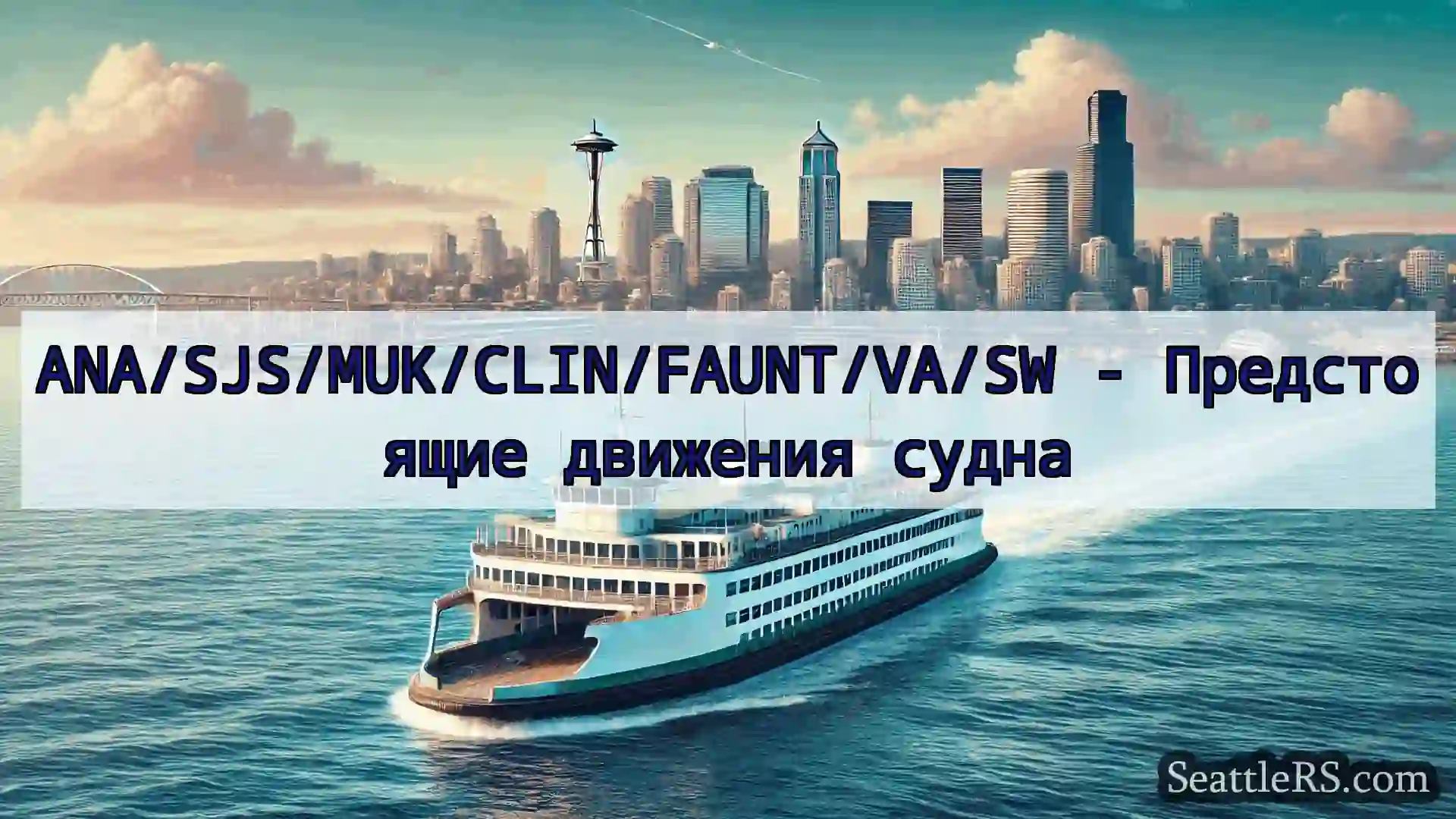 Сиэтл паромные новости ANA/SJS/MUK/CLIN/FAUNT/VA/SW -