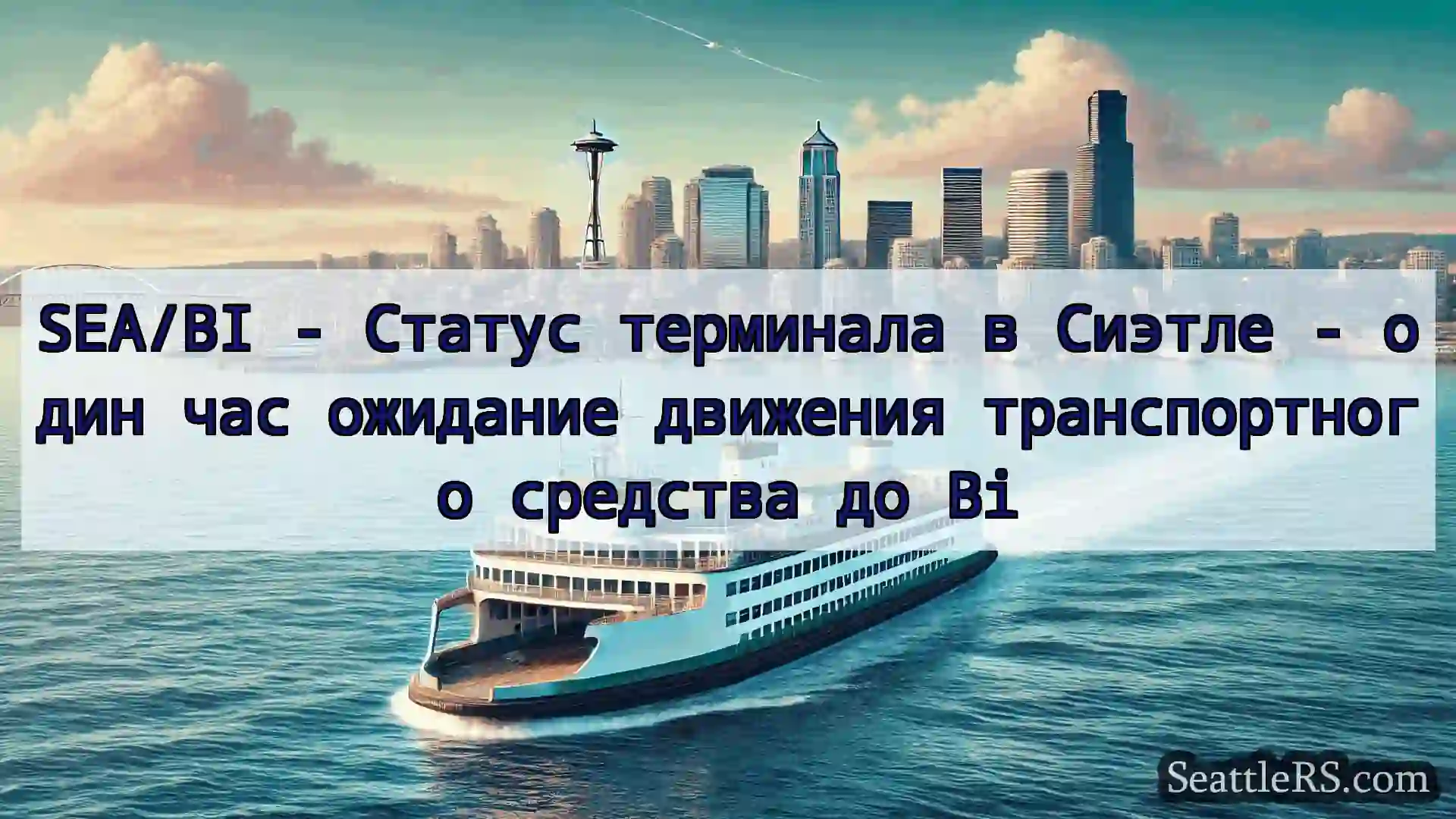 Сиэтл паромные новости SEA/BI - Статус терминала в Сиэтле
