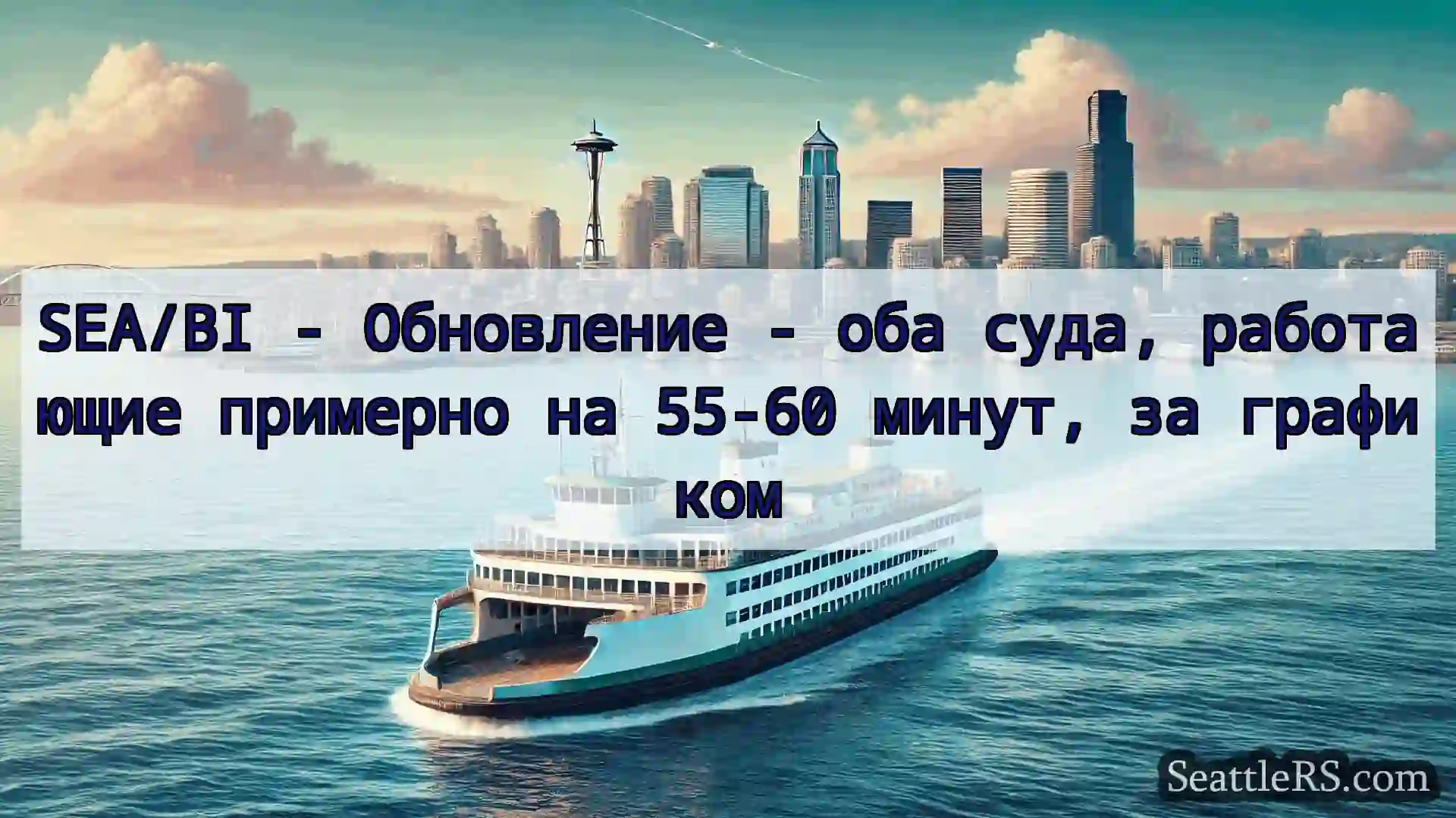 Сиэтл паромные новости SEA/BI - Обновление - оба суда,