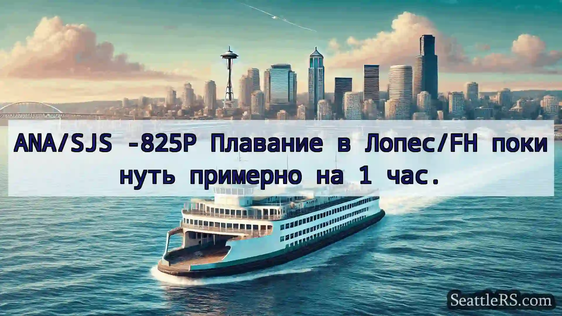 Сиэтл паромные новости ANA/SJS -825P Плавание в Лопес/FH
