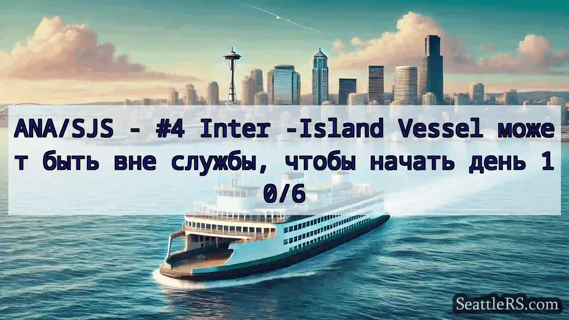 Сиэтл паромные новости ANA/SJS - #4 Inter -Island Vessel